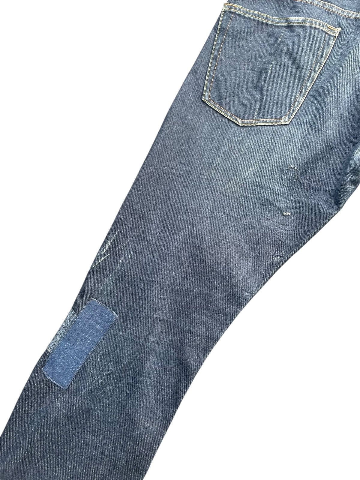 Japanese Brand AVV Homme Selvedge Patched Denim Size US 35 - 8 Thumbnail