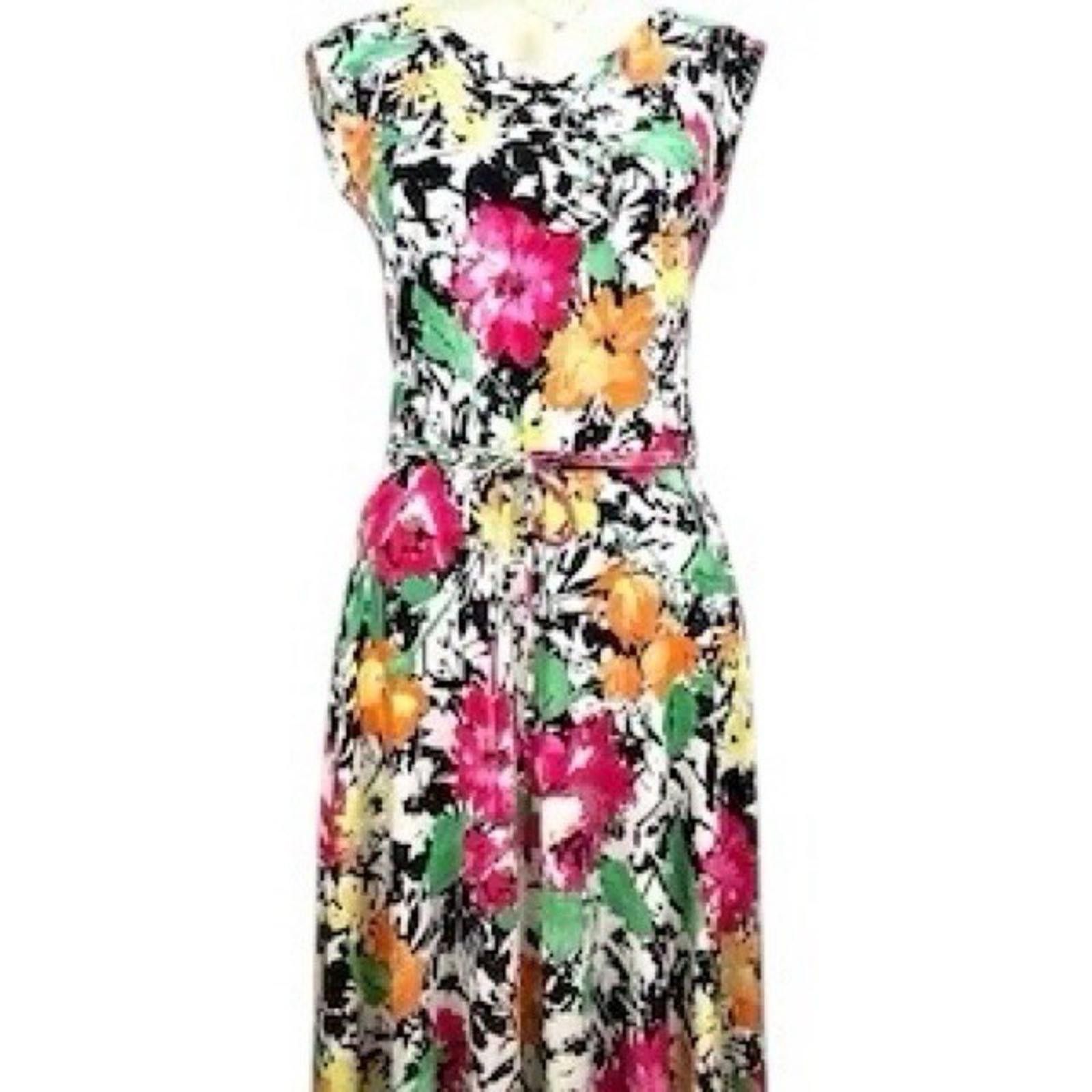 Polo Ralph Lauren Lauren By Ralph Lauren Floral Fit Flare Dress - Sz 1X AU 14 Size XL / US 12-14 / IT 48-50 - 4 Thumbnail