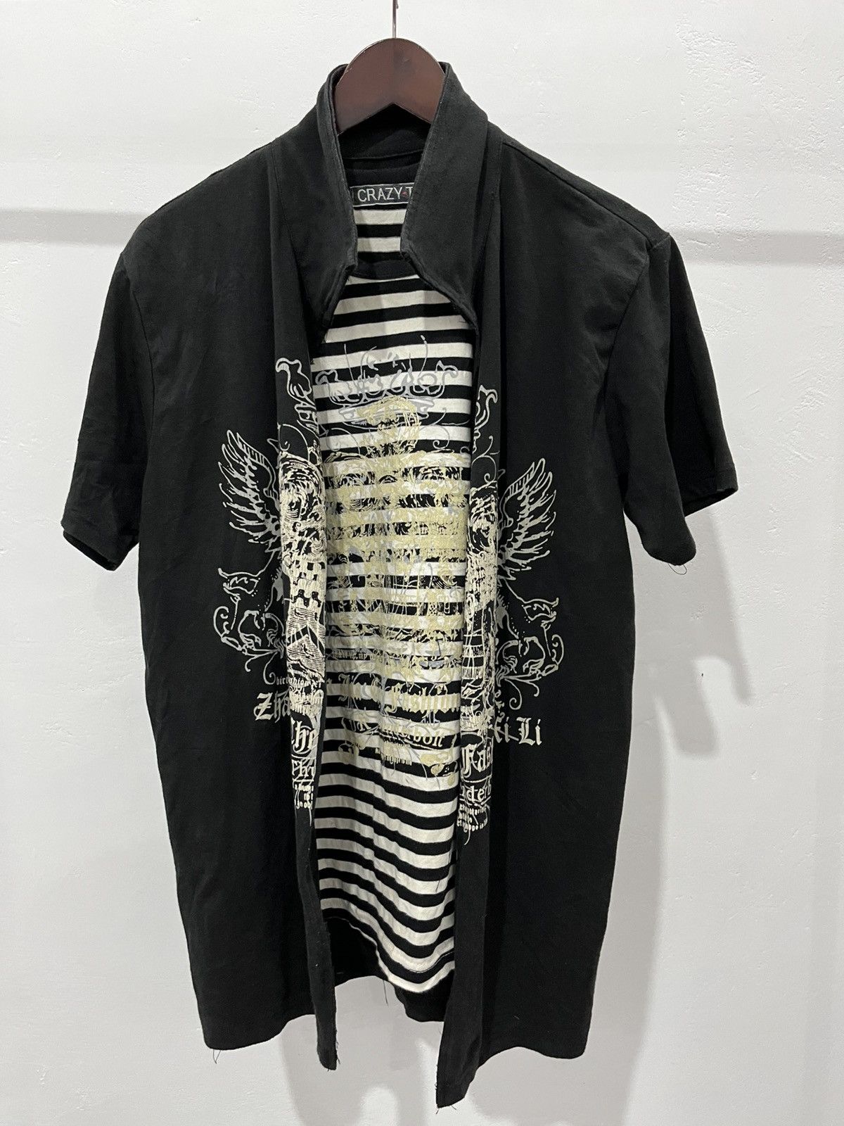 Hysteric Glamour Crazy t double layer punk goth vamp vkei grunge japan styled Size US M / EU 48-50 / 2 - 1 Thumbnail