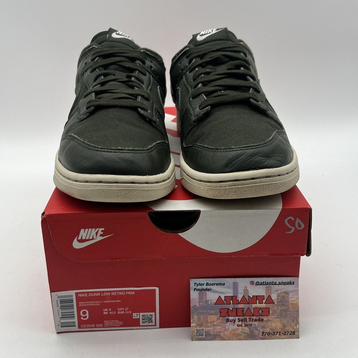 Nike Nike Dunk Low Sequoia Size US 9 / EU 42 - 2 Thumbnail