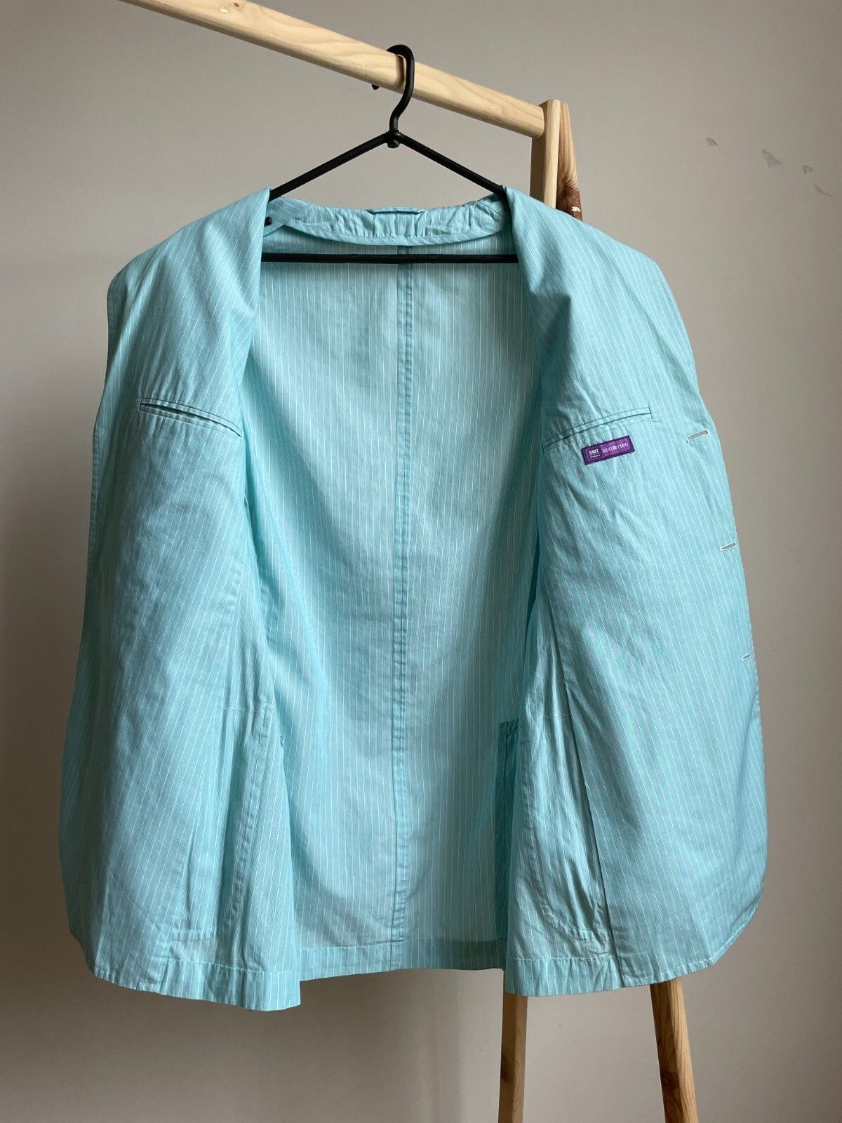 Suitsupply Suitsupply Lab Collection Striped Unlined Cotton Blazer Size 38R - 3 Thumbnail