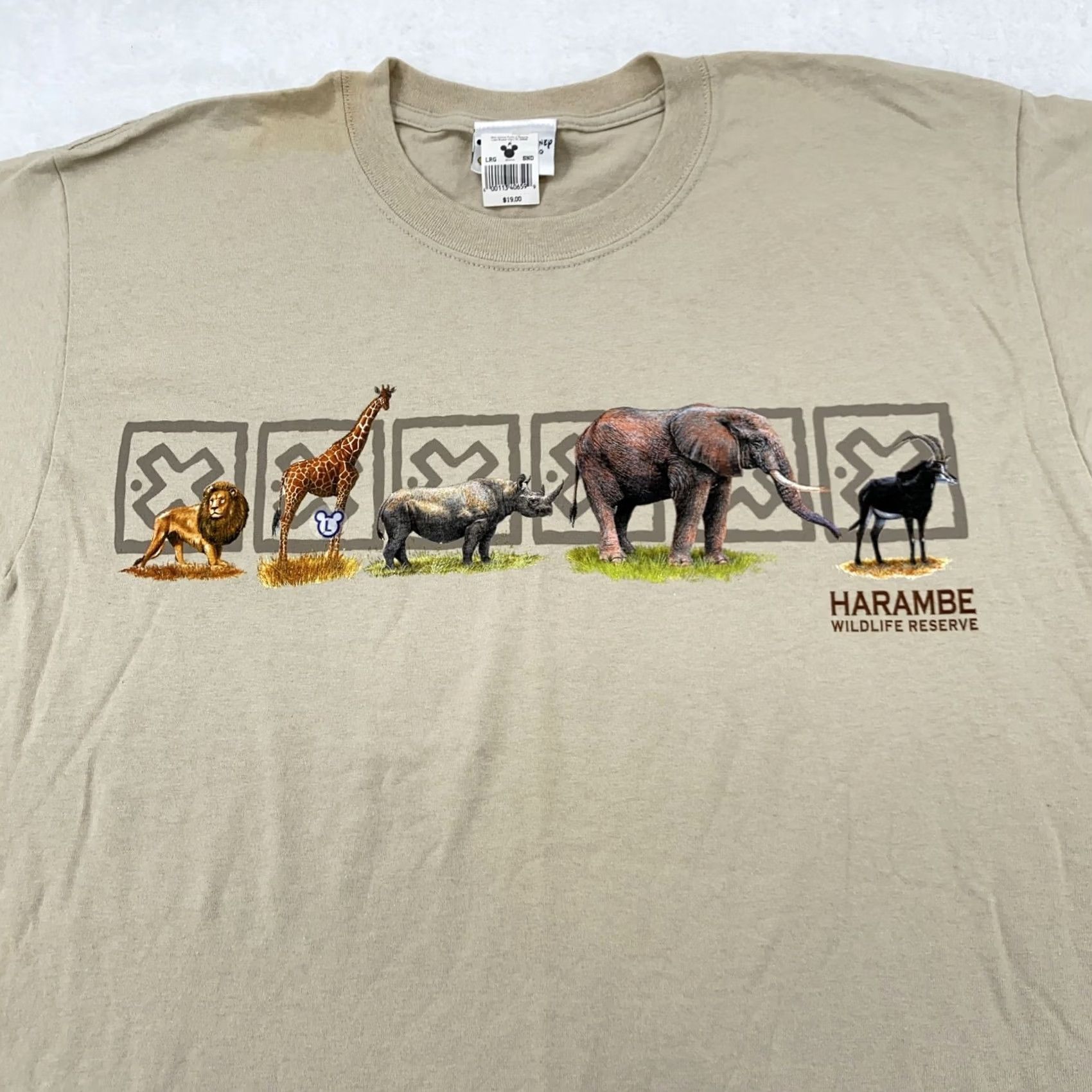 Disney Vtg Disney Harambe Wildlife Reserve Shirt Mens Large Animal Kingdom Safari Tee Size US L / EU 52-54 / 3 - 2 Thumbnail
