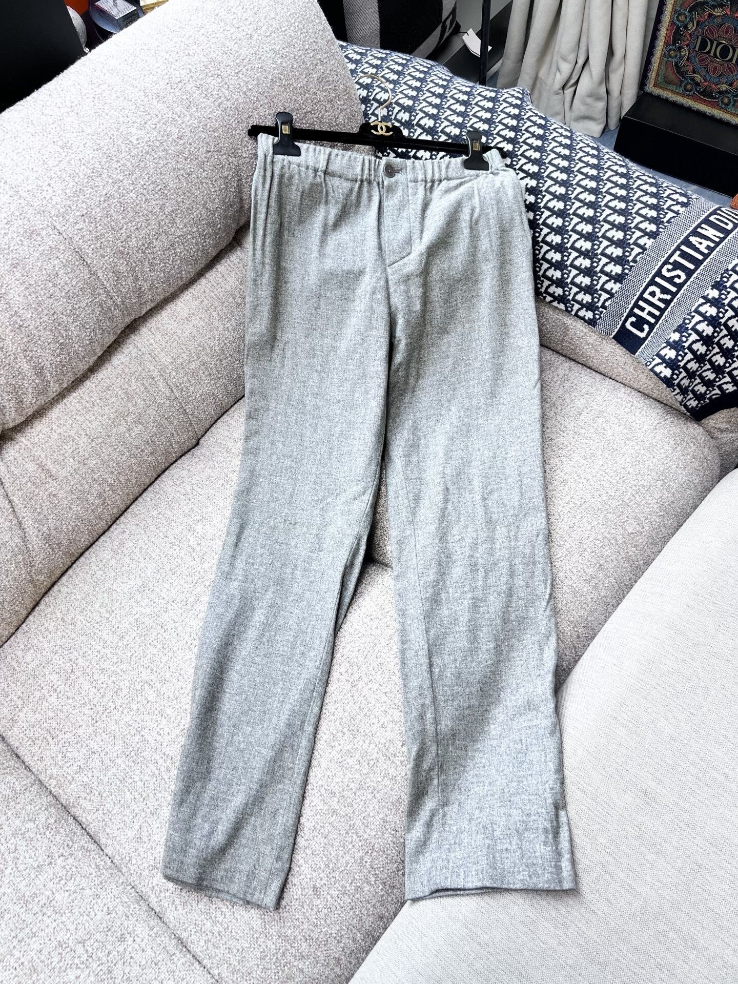 Loro Piana gray cashmere trousers by Loro Piana Size US 38 / EU 54 - 4 Thumbnail