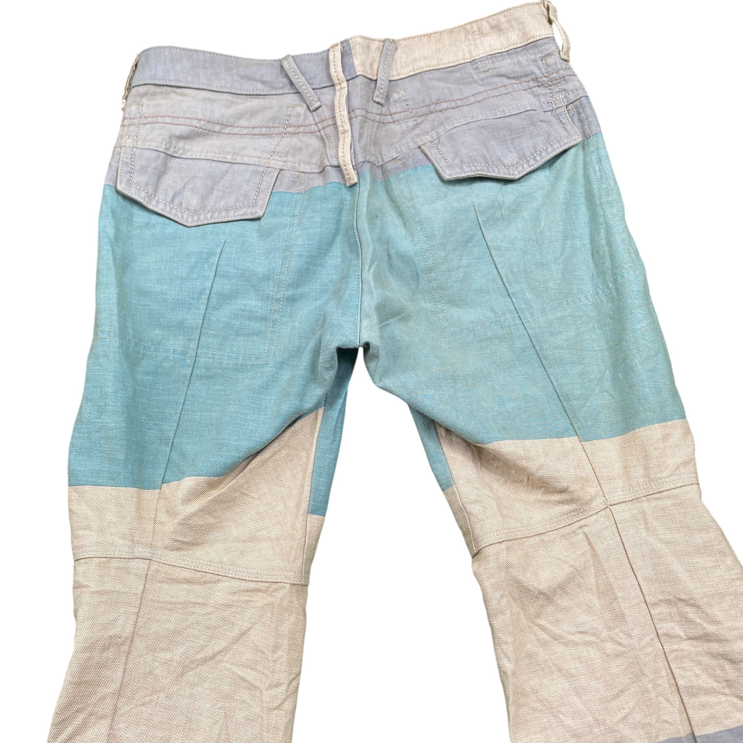 Marithe + Francois Girbaud Rare Vintage Marithe Francois Girbaud Hagi Hybrid Denim Jean Size US 34 / EU 50 - 3 Thumbnail