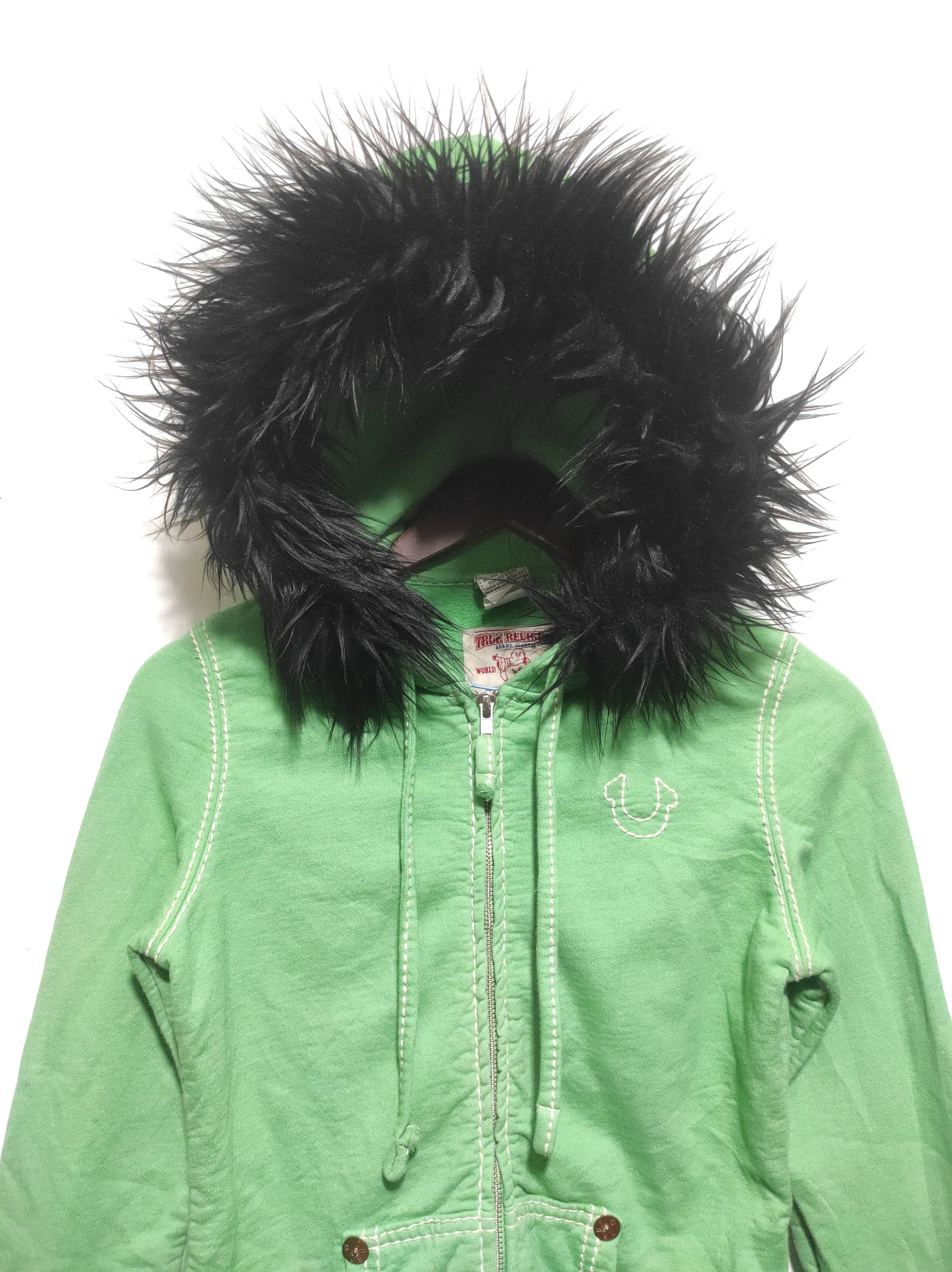 True Religion True Religion Crop Zip Fur Hoodie if six was nine lgb style Size S / US 4 / IT 40 - 2 Thumbnail