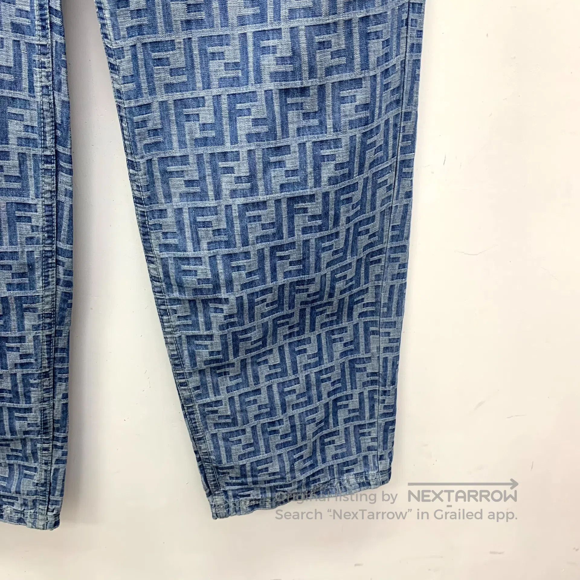 Fendi FENDI Deep blue double F jacquard cotton casual denim long Size US 36 / EU 52 - 5 Thumbnail