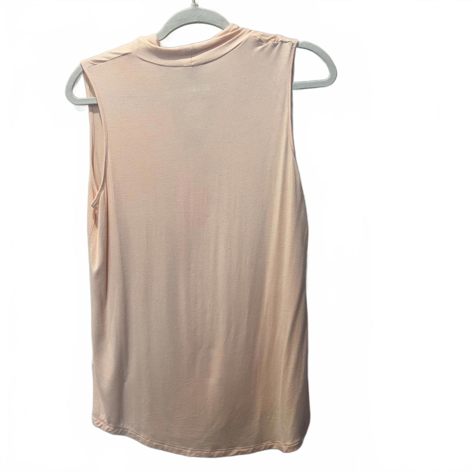 Other Cable & Gauge Women's Sleeveless Top, Medium, Light Peach Size M / US 6-8 / IT 42-44 - 2 Thumbnail