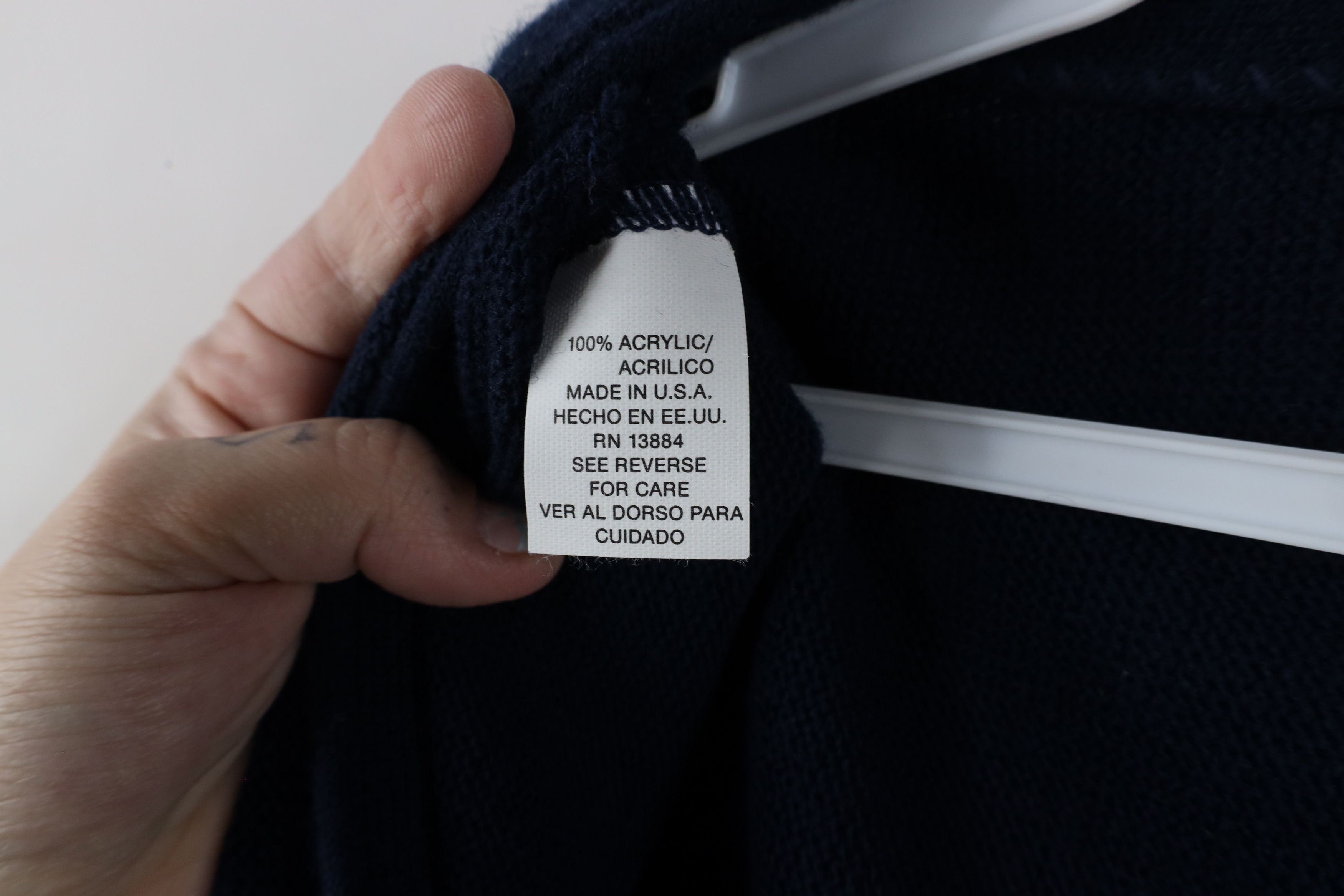 Izod × Vintage Vintage 90s Izod Out Crest Knit Cardigan Sweater Blue USA Size US XXL / EU 58 / 5 - 7 Thumbnail
