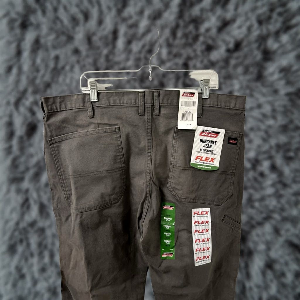 Dickies Dickies Dungaree Jeans Mens 38x30 Gray Regular Fit Straight Leg Denim NWT Size US 38 / EU 54 - 1 Thumbnail