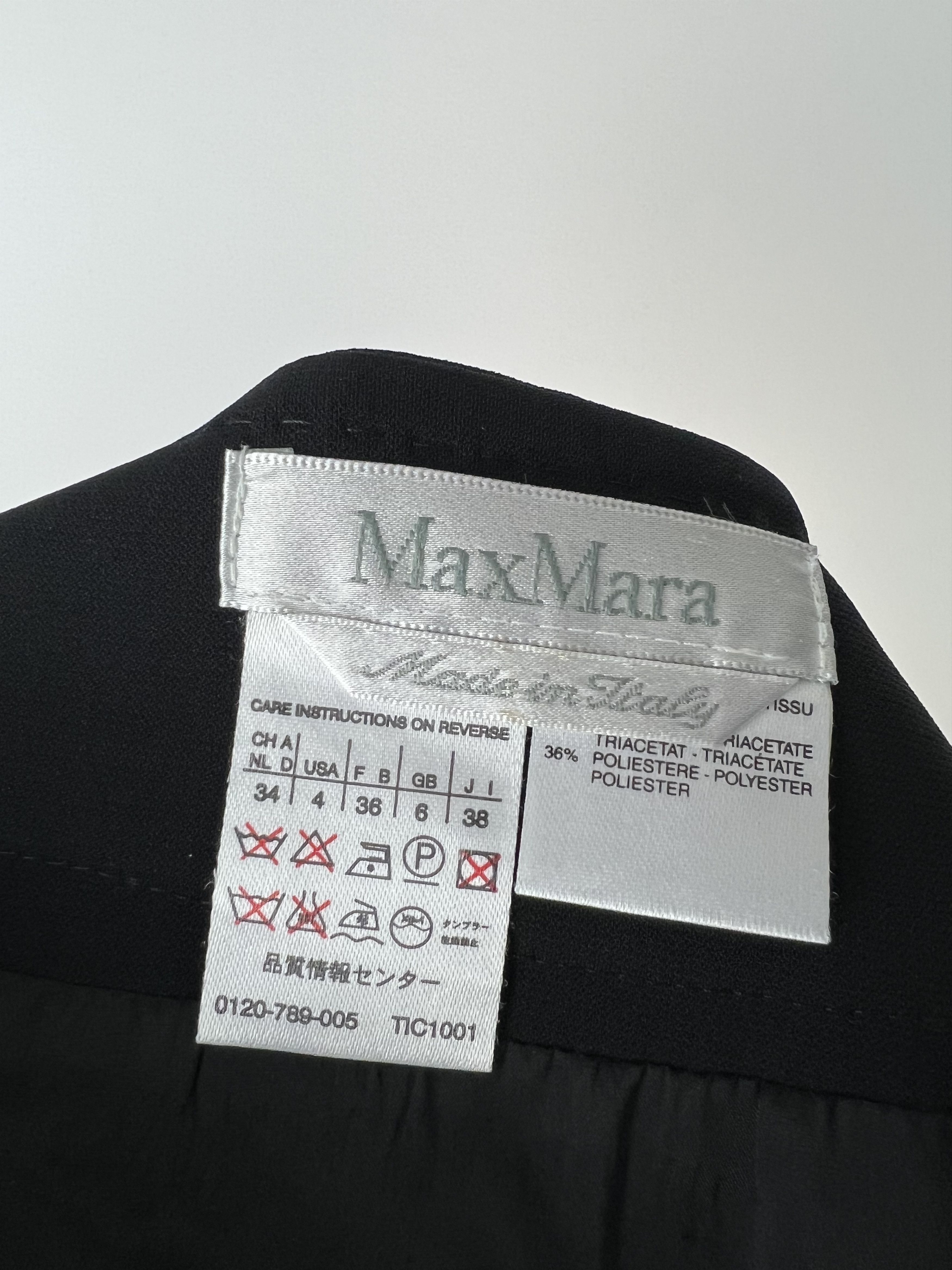 Max Mara Max Mara Black Skirt Suit Size US4 GB6 IT38 Size S / US 4 / IT 40 - 16 Thumbnail