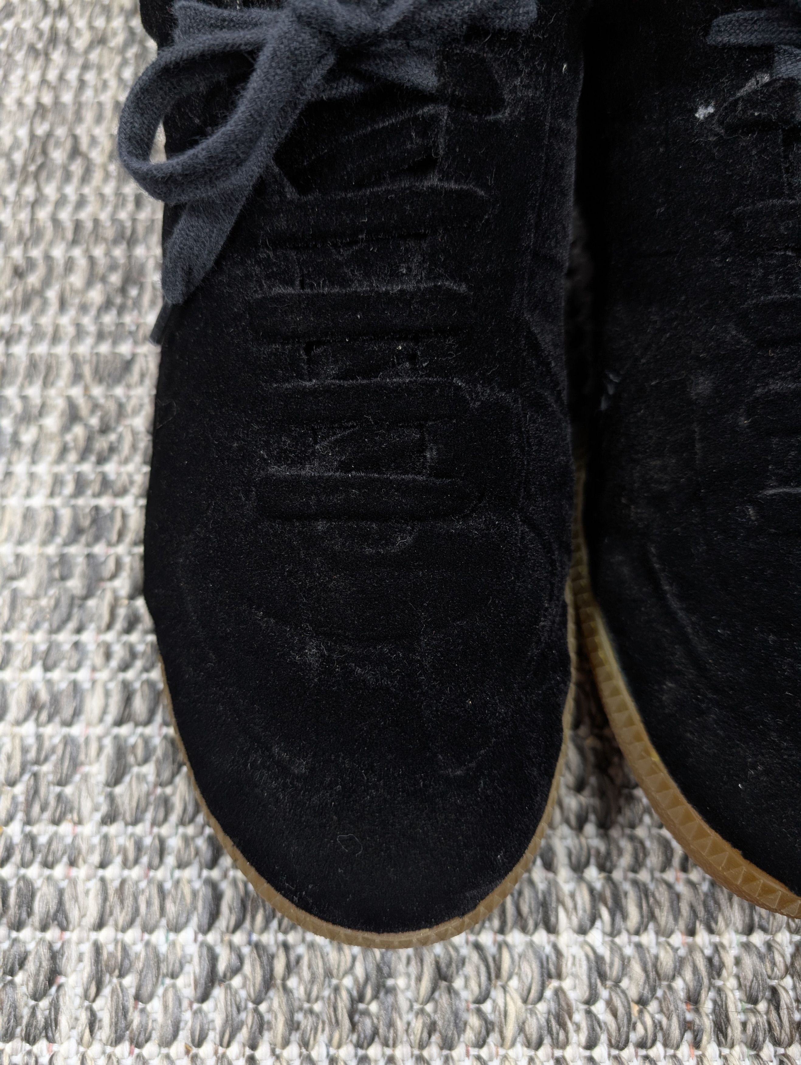 Maison Margiela Maison Margiela GAT Replica Black Velvet Dipped Sneakers Size US 9 / EU 42 - 4 Thumbnail