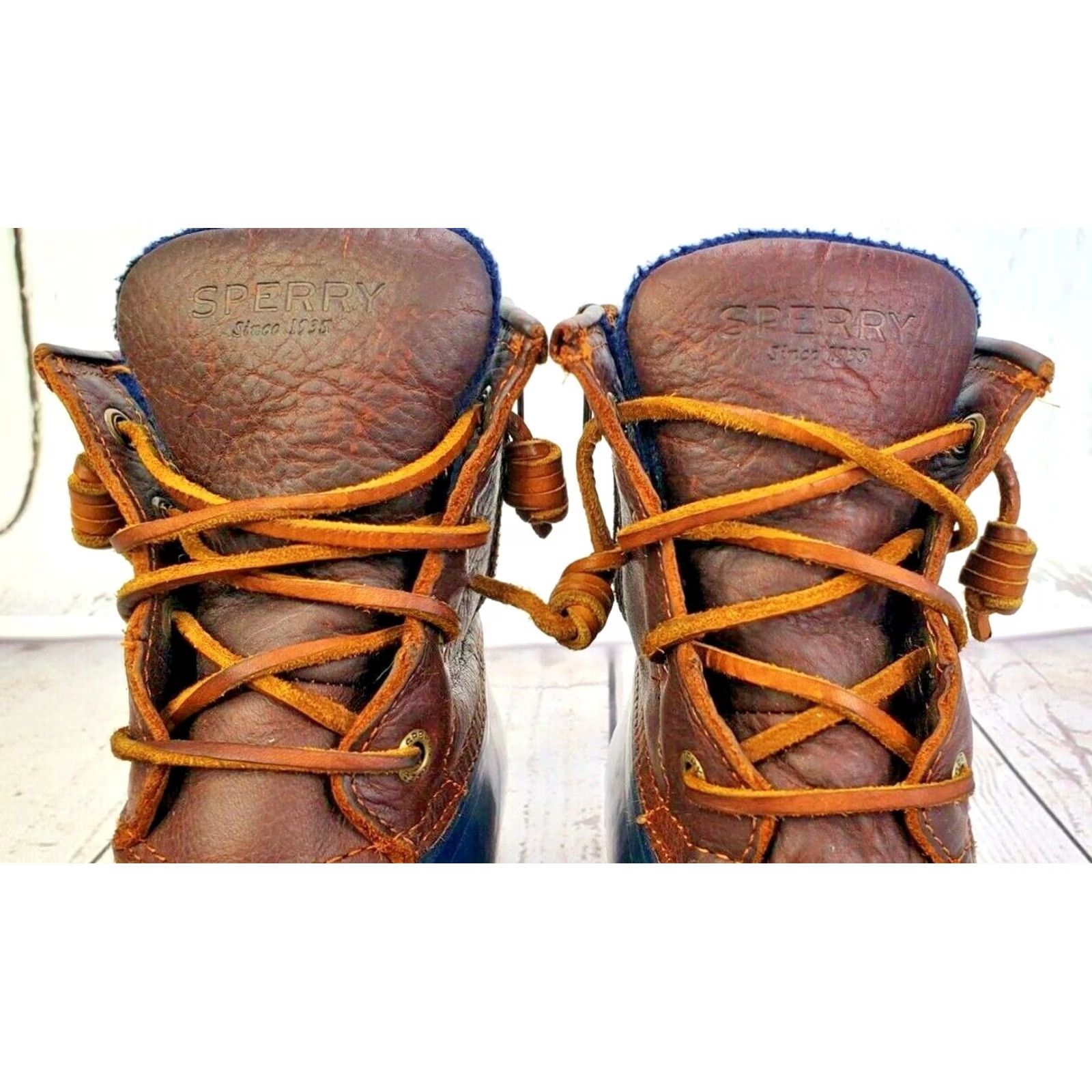Sperry Sperry Top-Sider Duck Ankle Boots Women 6 Brown Leather Waterproof Lined Boots Mensors Size M / US 6-8 / IT 42-44 - 4 Thumbnail