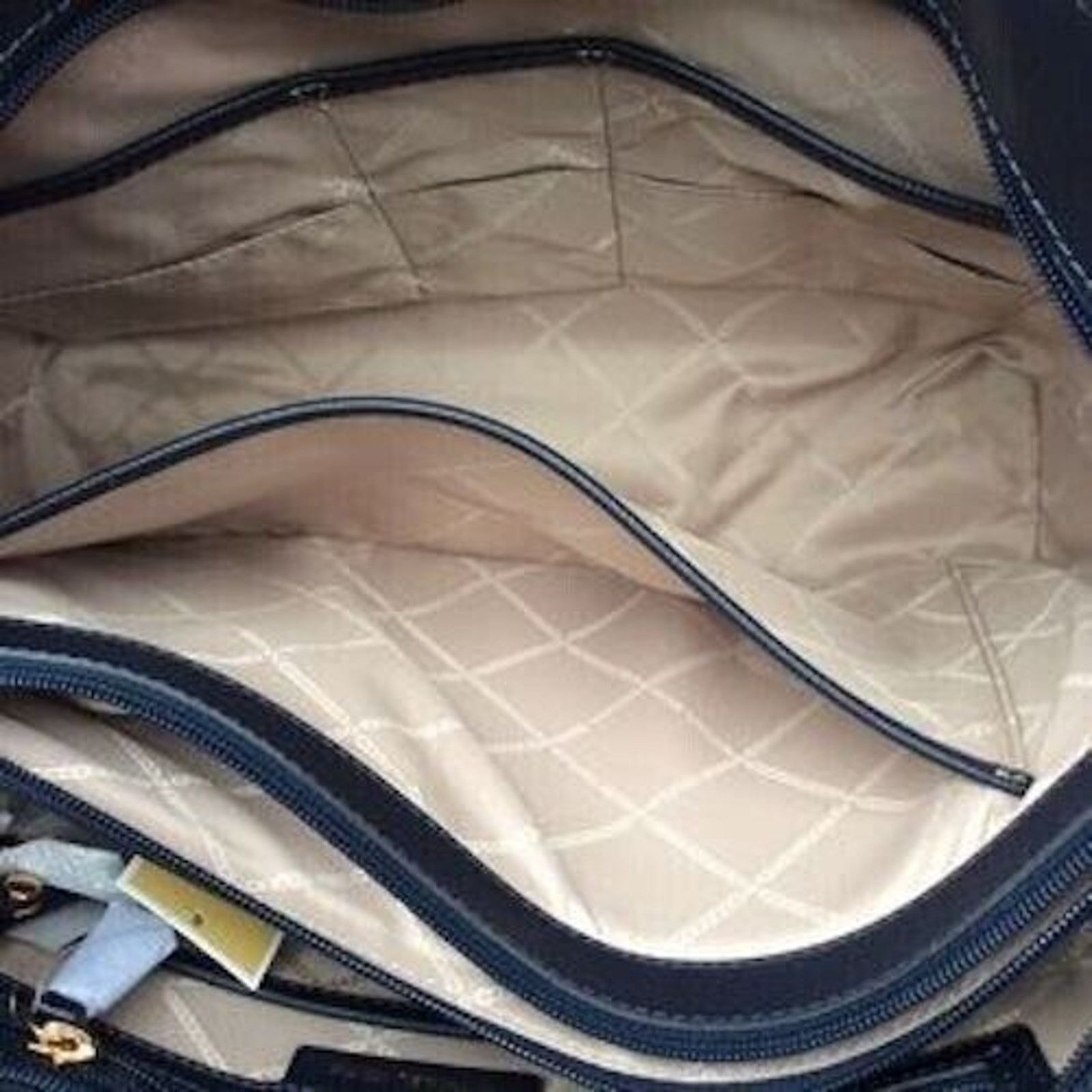 Michael Kors Michael Kors Womens Large Navy Blue Tote NWT Size ONE SIZE - 8 Thumbnail