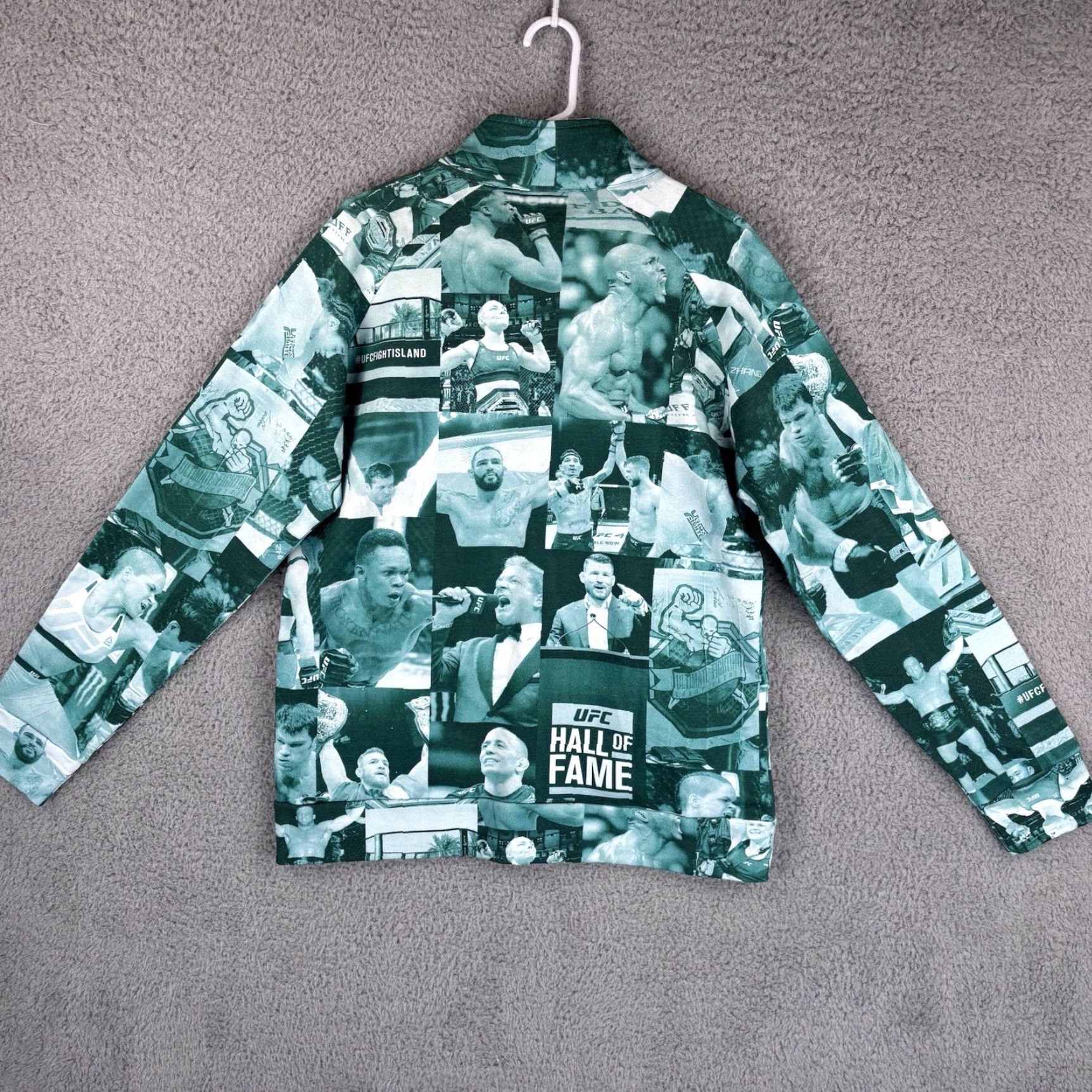UFC UFC Sweatshirt Mens Small Green Fleece All Over Print AOP 1/4 Zip Pullover Hall Of Fame New Size US S / EU 44-46 / 1 - 5 Thumbnail