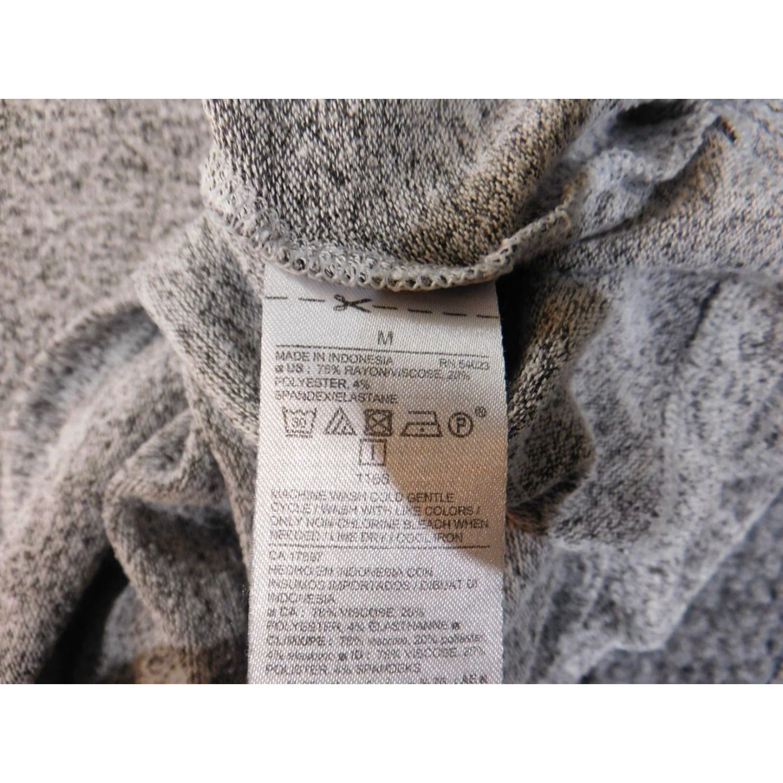Old Navy Old Navy Dress A-Line Womens Medium Gray Sleeveless Rayon Knee Length Casual Button Crew Neck Stretch Size M / US 6-8 / IT 42-44 - 6 Thumbnail