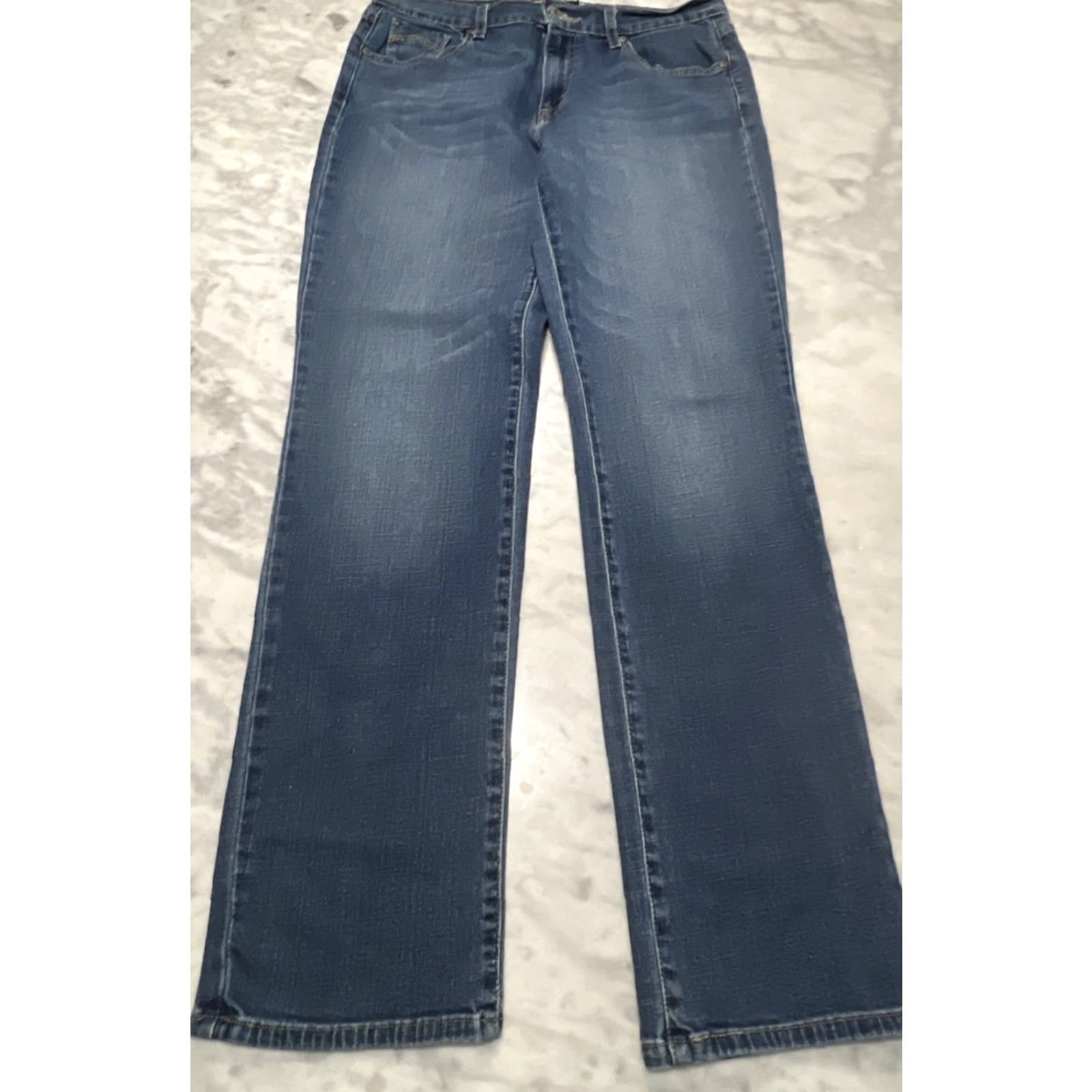 Levi's LEVI'S 505 Jeans WOMEN'S 10 32W 32L Straight Leg Cotton Spandex Mid Rise Size 32" / US 10 / IT 46 - 2 Thumbnail