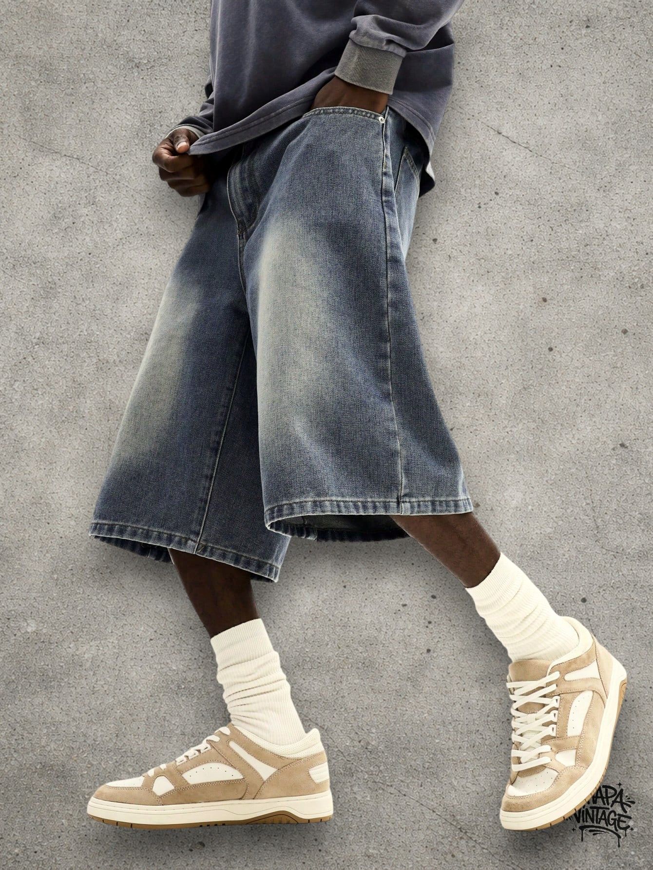 Vintage Washed denim jorts Size US 32 / EU 48 - 2 Thumbnail