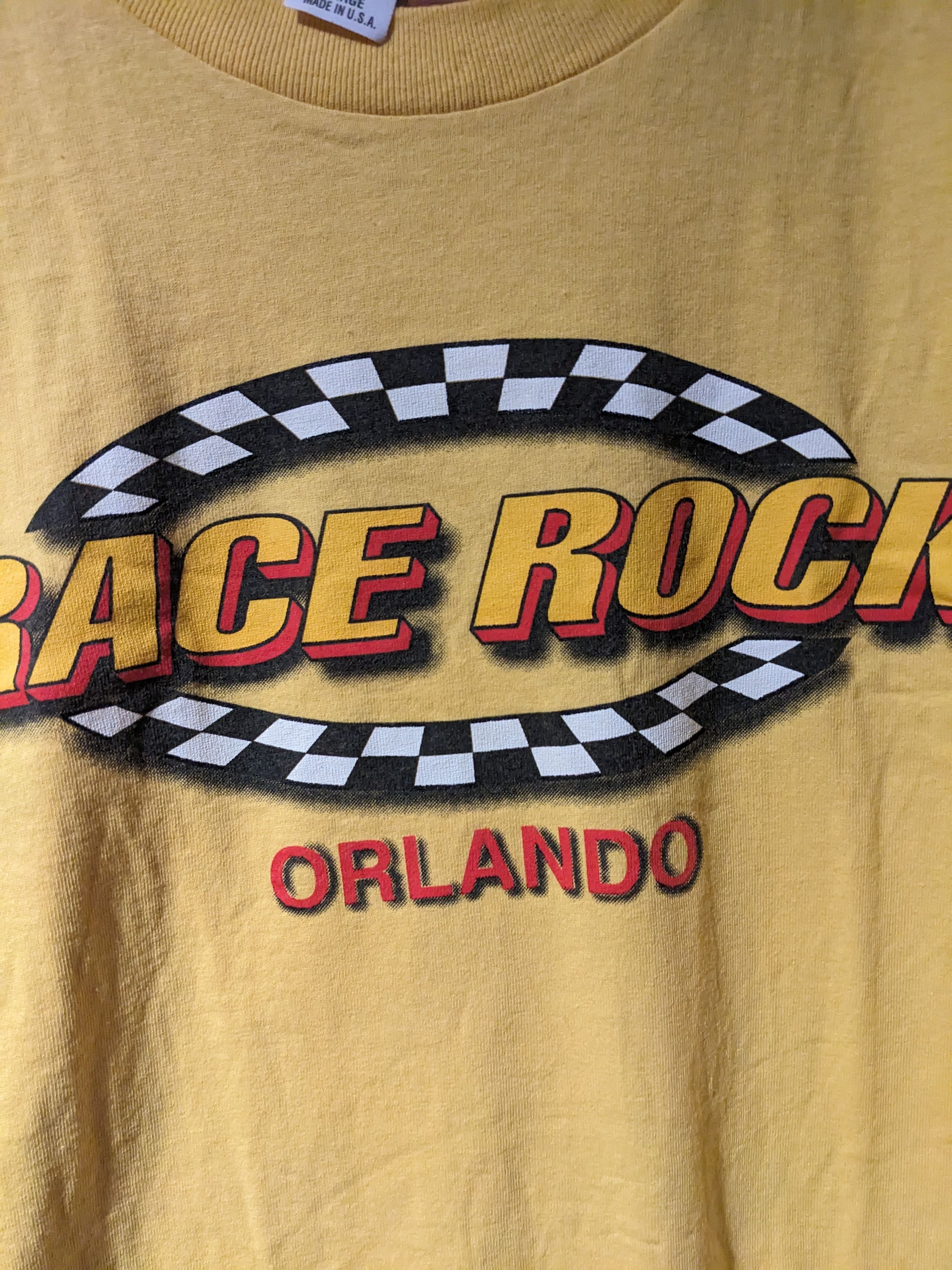 NASCAR × Vintage Vintage 90s Race Rock Orlando Logo Racing Speedway T-Shirt Size US L / EU 52-54 / 3 - 2 Thumbnail