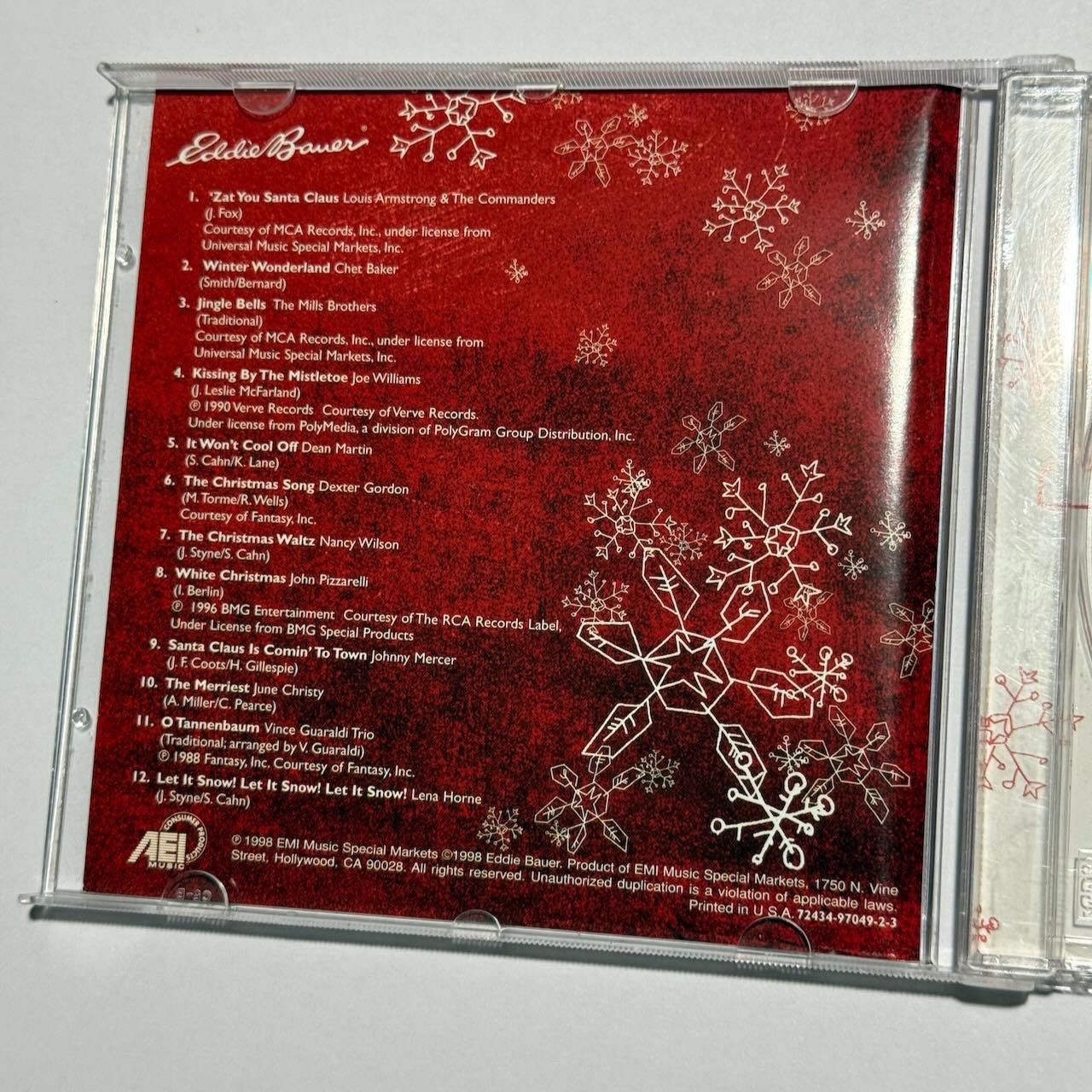 Eddie Bauer Eddie Bauer Christmas Cheer CD RARE 1998 In-Store Album Size ONE SIZE - 6 Thumbnail