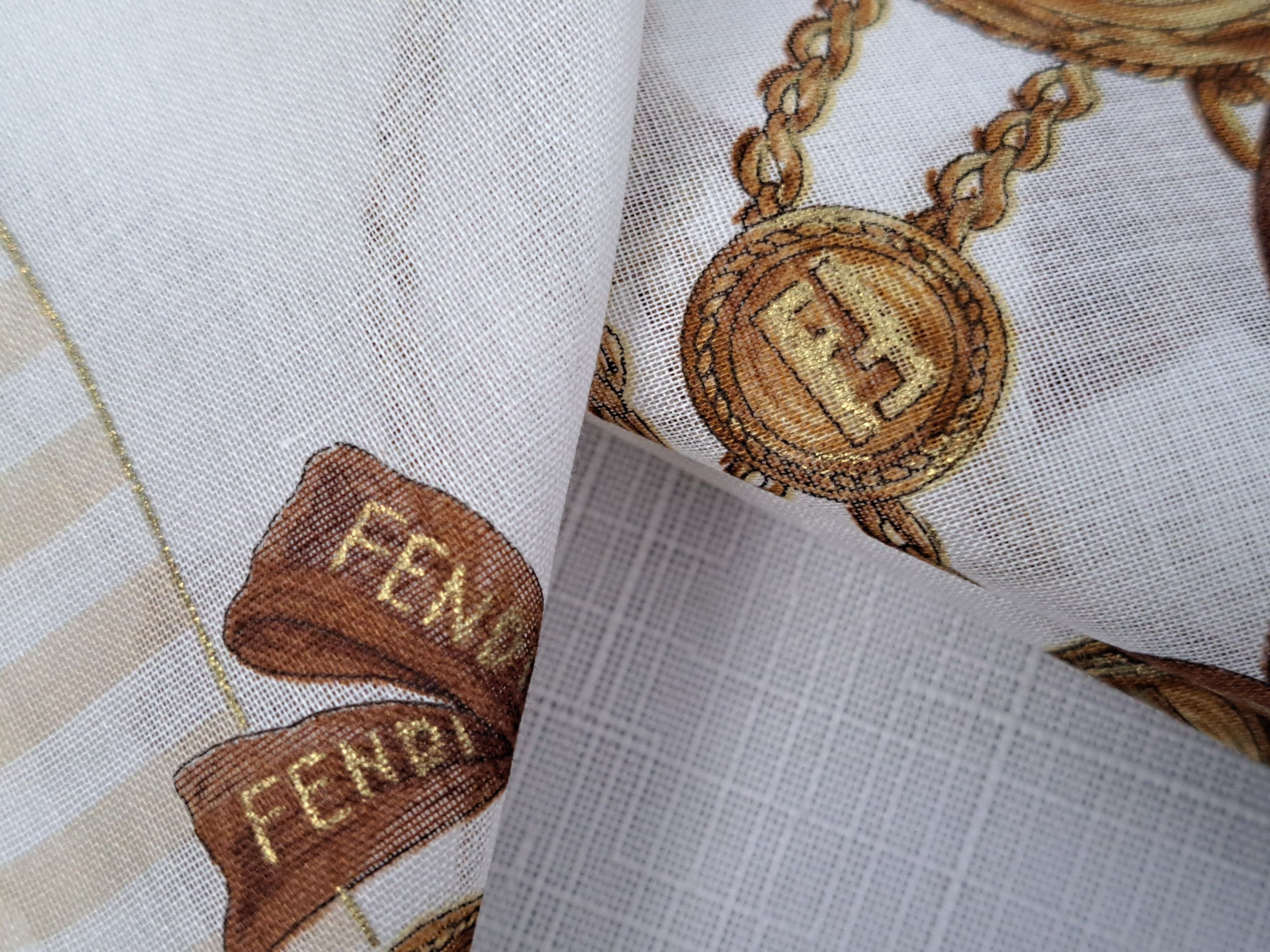 Fendi Fendi cotton pockets square/handkerchiefs. Size ONE SIZE - 13 Thumbnail