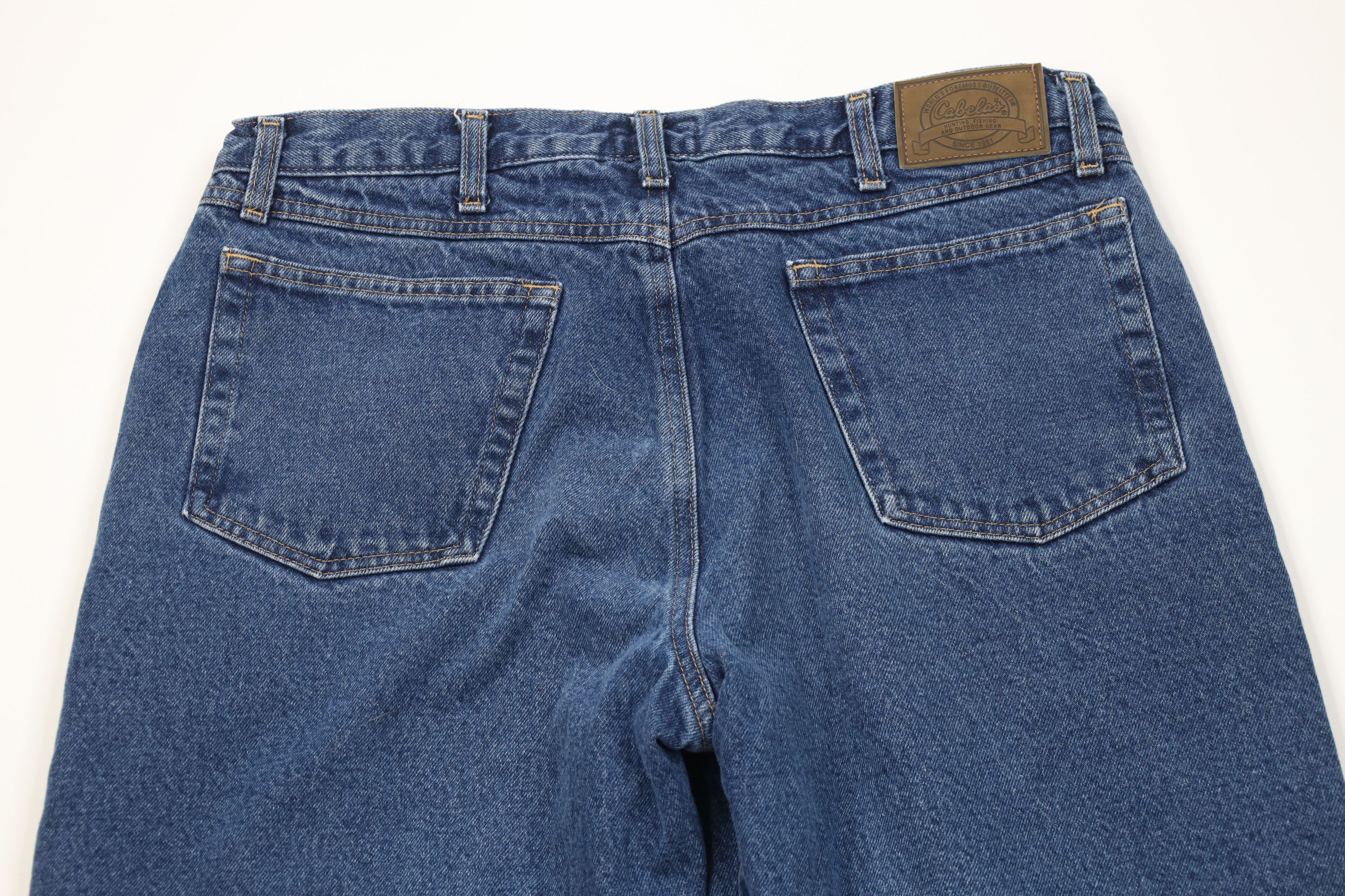 Cabelas Vintage Cabelas Lined Wide Leg Denim Jeans Blue Cotton Size US 36 / EU 52 - 11 Thumbnail