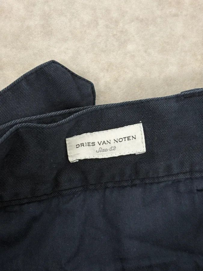 Dries Van Noten Dries Van Noten Navy Minimalist Belted Cozy Pants Size US 34 / EU 50 - 10 Thumbnail