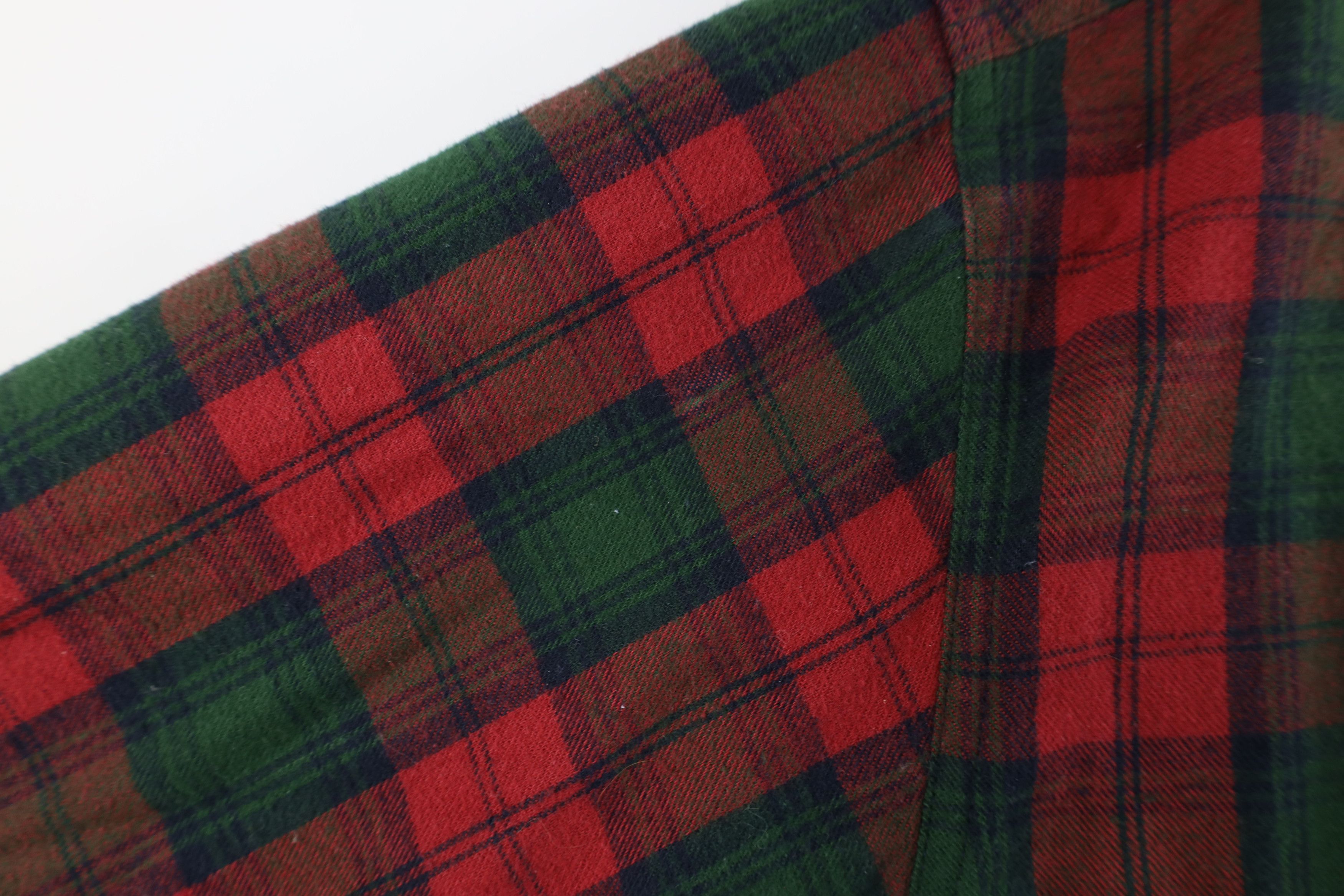 L.L. Bean × Vintage Vintage LL Bean Flannel Collared Button Down Shirt Plaid Size US L / EU 52-54 / 3 - 7 Thumbnail