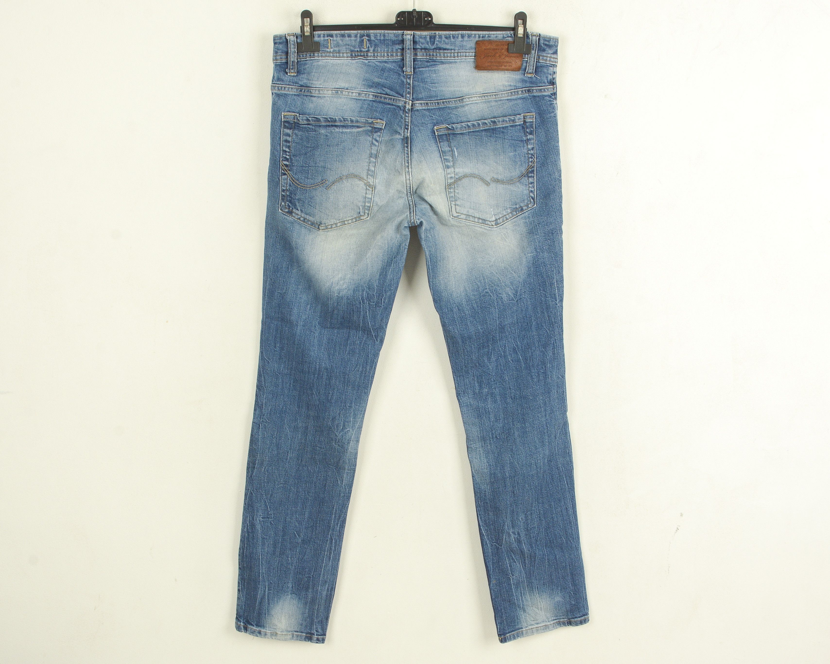 Jack & Jones Ben Men W36 L32 Slim Fit Skinny Jeans Denim Pants Trousers Size US 36 / EU 52 - 3 Thumbnail