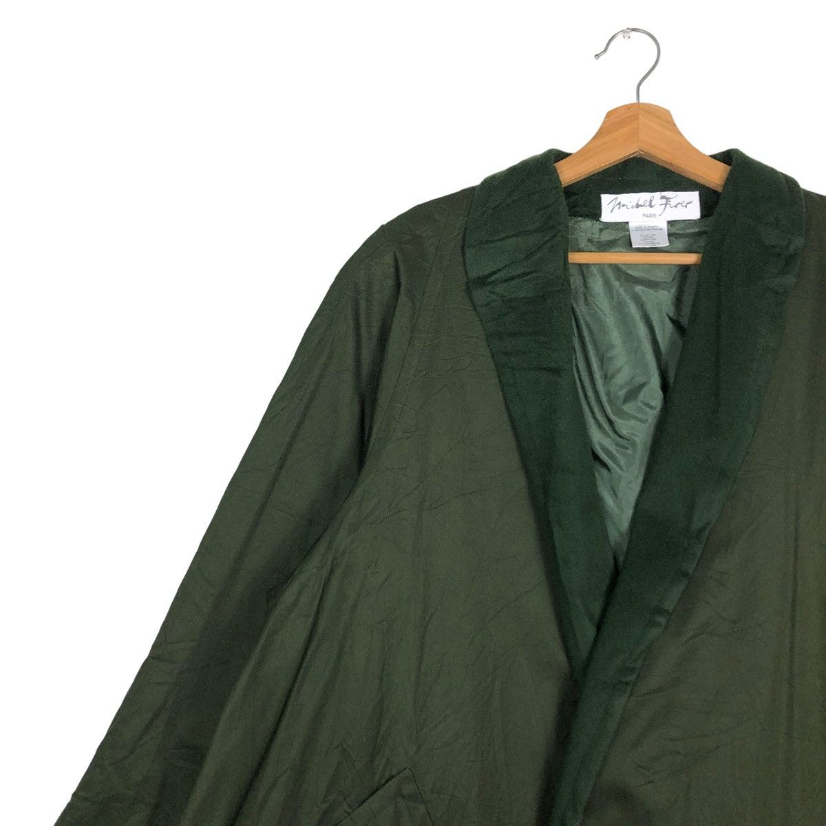Designer 🔥VINTAGE OVERSIZED LONG JACKET MICHEL FIRER PARIS FRANCE Size US L / EU 52-54 / 3 - 7 Thumbnail