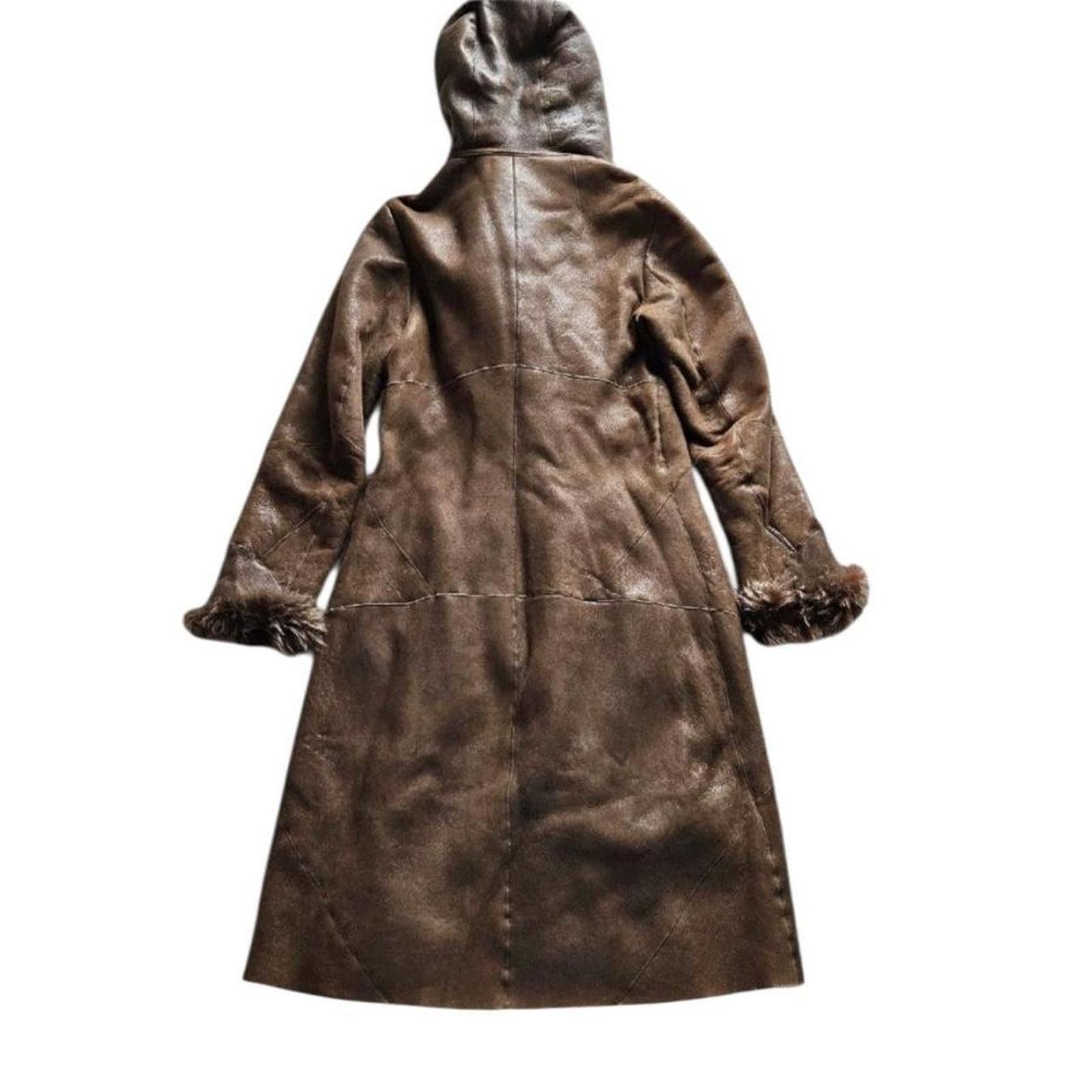 Other Real sheepskin leather whimsy goth brown penny lane coat Size XS / US 0-2 / IT 36-38 - 3 Thumbnail