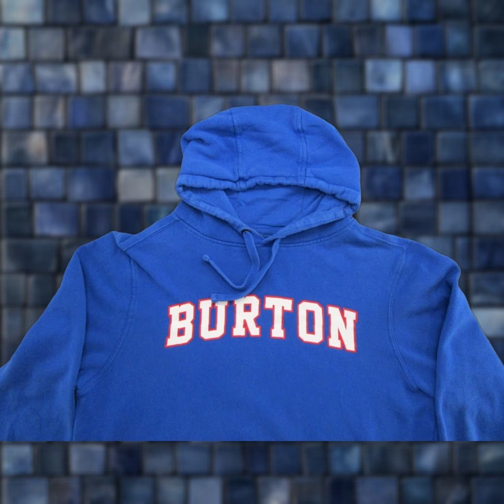 Burton VINTAGE Burton Snowboarding Blue Pullover Sweatshirt in Men's Size M Read Size US M / EU 48-50 / 2 - 1 Thumbnail