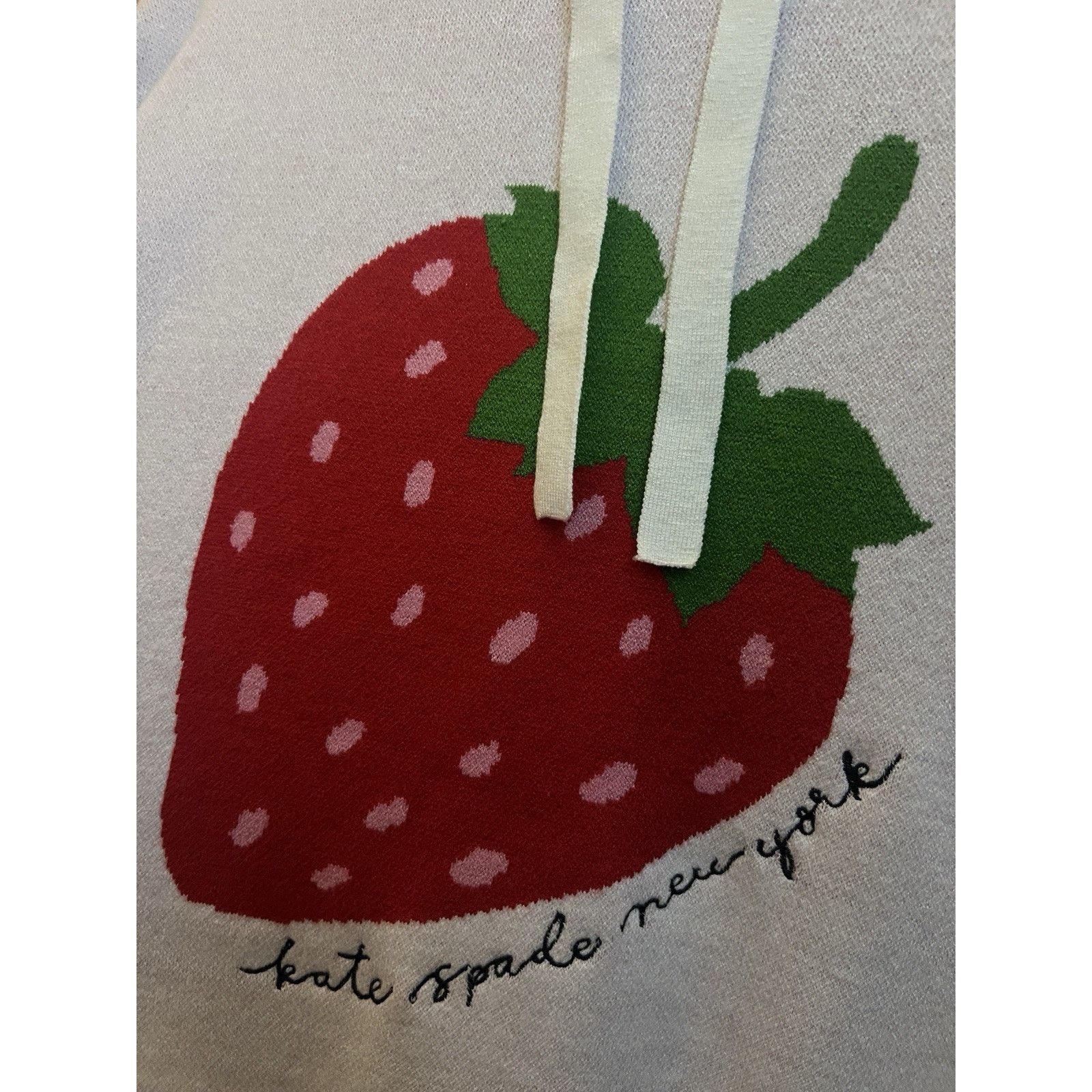 Kate Spade Kate Spade Pullover Hoodie Sweater Womens Medium Strawberry Size M / US 6-8 / IT 42-44 - 5 Thumbnail
