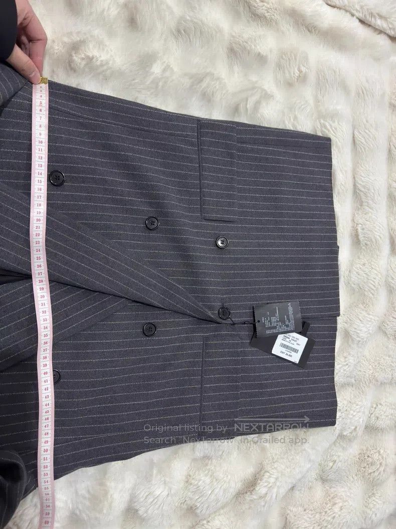 Saint Laurent Paris Saint Laurent Paris Flannel Double-breasted Men's Suit Jac Size US S / EU 44-46 / 1 - 8 Thumbnail