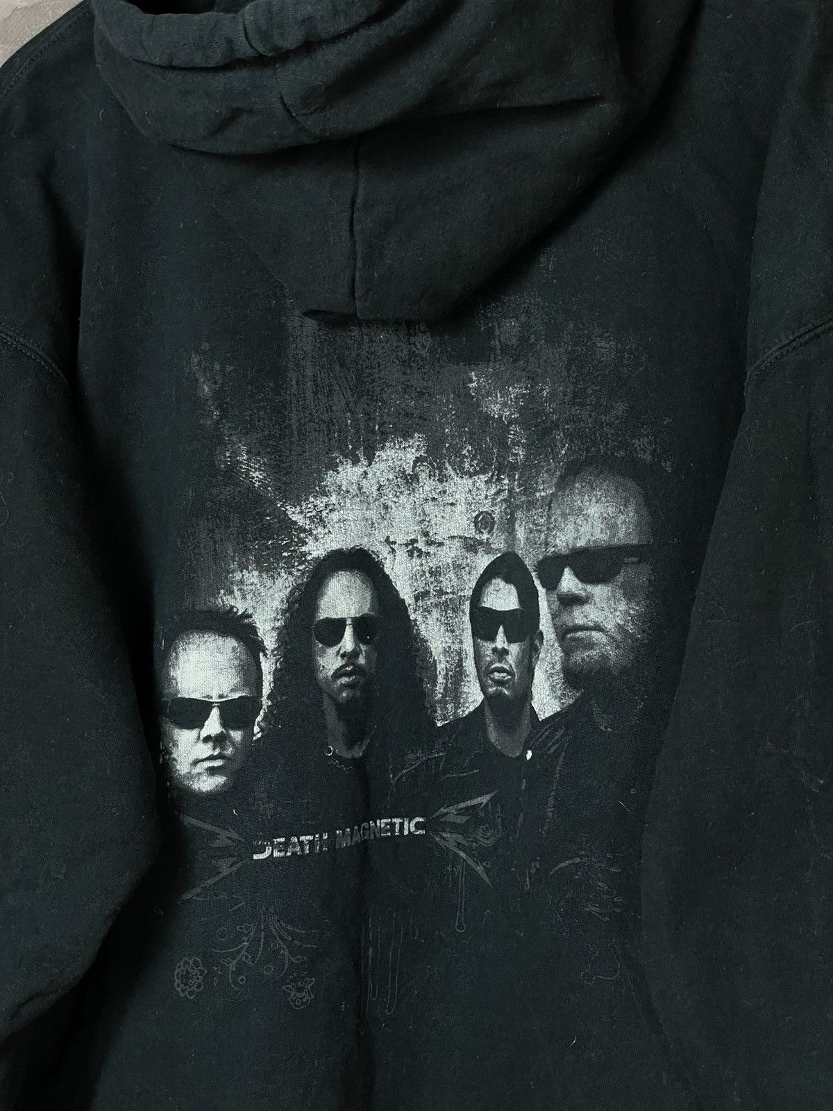 Band Tees × Metallica × Vintage Vintage Hoodie Metallica Goth Black Vintage Rare Size US XL / EU 56 / 4 - 10 Thumbnail
