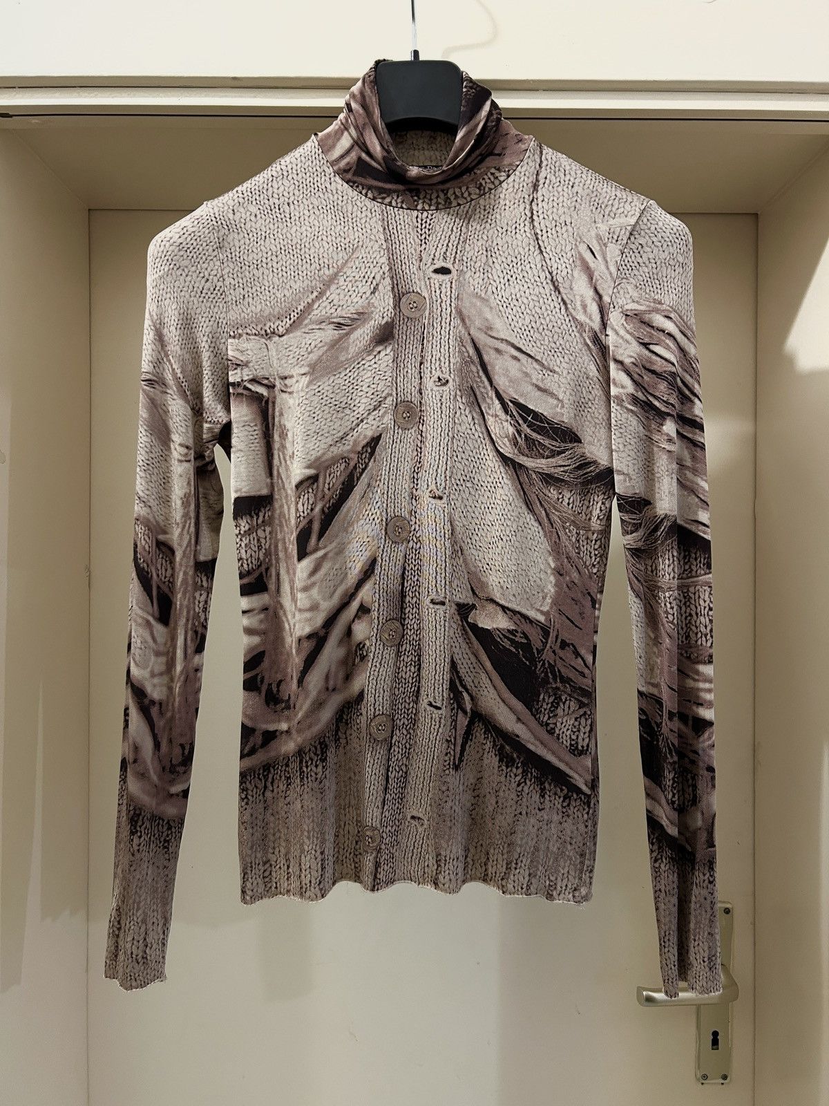 Jean Paul Gaultier Jean Paul Gaultier trompeloeil vintage mesh turtle neck Size M / US 6-8 / IT 42-44 - 1 Thumbnail