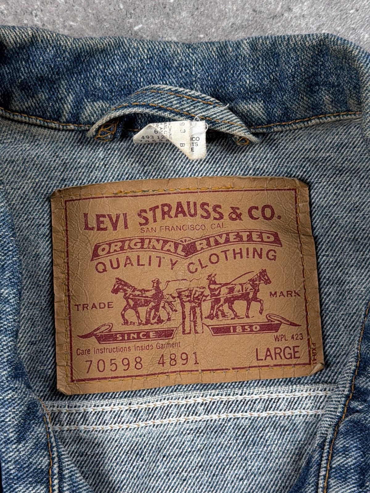 Levi's Vintage Levi’s Denim Jacket 70598 4891 Size US L / EU 52-54 / 3 - 9 Thumbnail