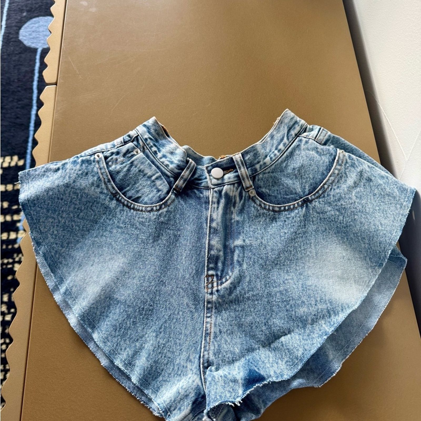 Other New Trendy Denim Vacation Skirt Shorts size XS Size 25" / US 0 / IT 36 - 8 Thumbnail