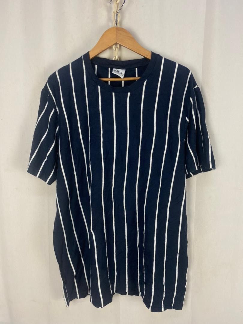 Zara Unisex🔥Zara stripe tshirt Size US XL / EU 56 / 4 - 1 Thumbnail