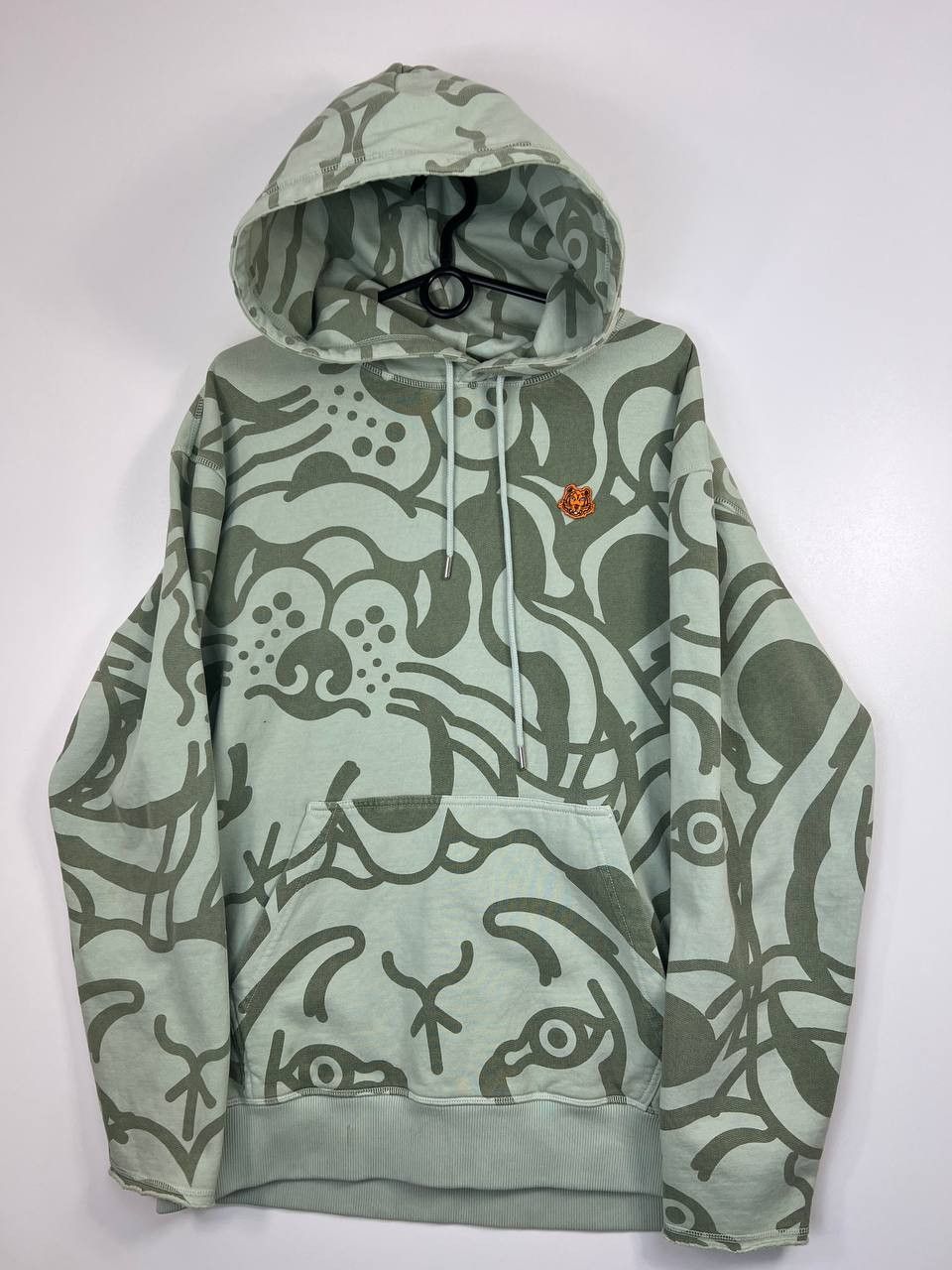 Kenzo Tiger Graphic Hoodie Sweatshirt Pullover Mens Size S