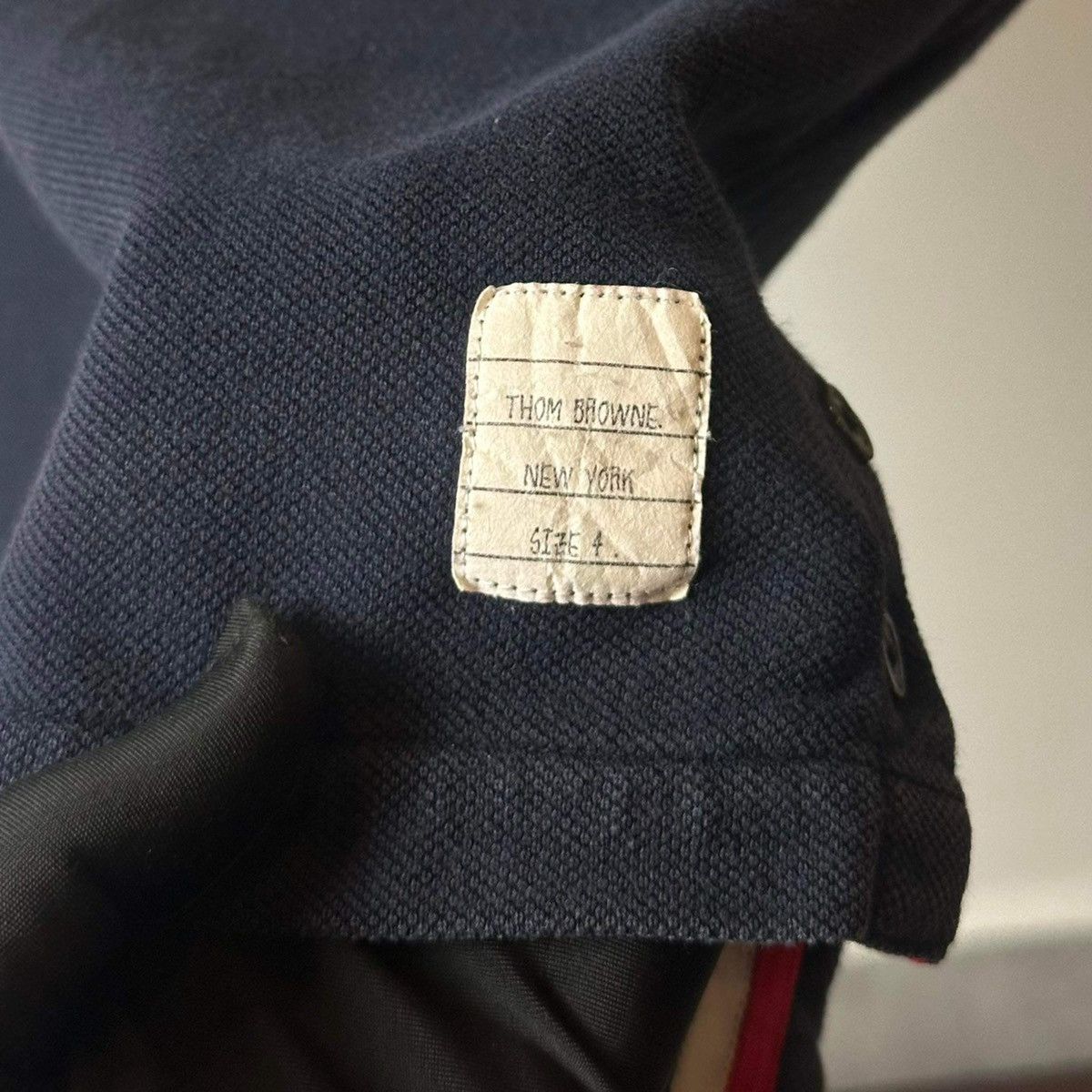 Thom Browne THOM BROWNE “BACK STRIPED” NAVY T SHIRT Size US L / EU 52-54 / 3 - 7 Thumbnail