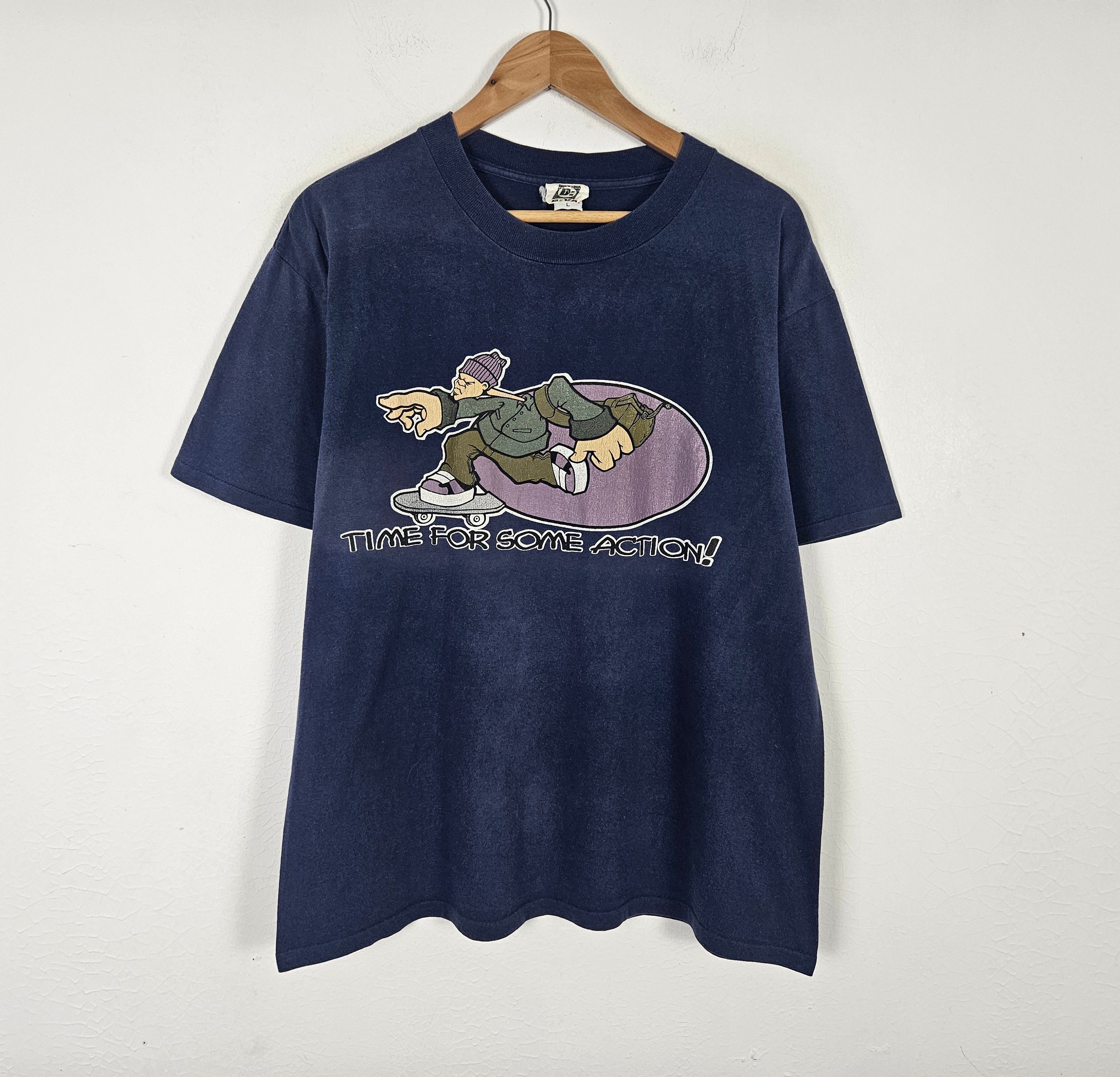 Vintage Vintage 90s 1992 D-Va Skate Ghetto Art tee Shirt Size US L / EU 52-54 / 3 - 3 Thumbnail