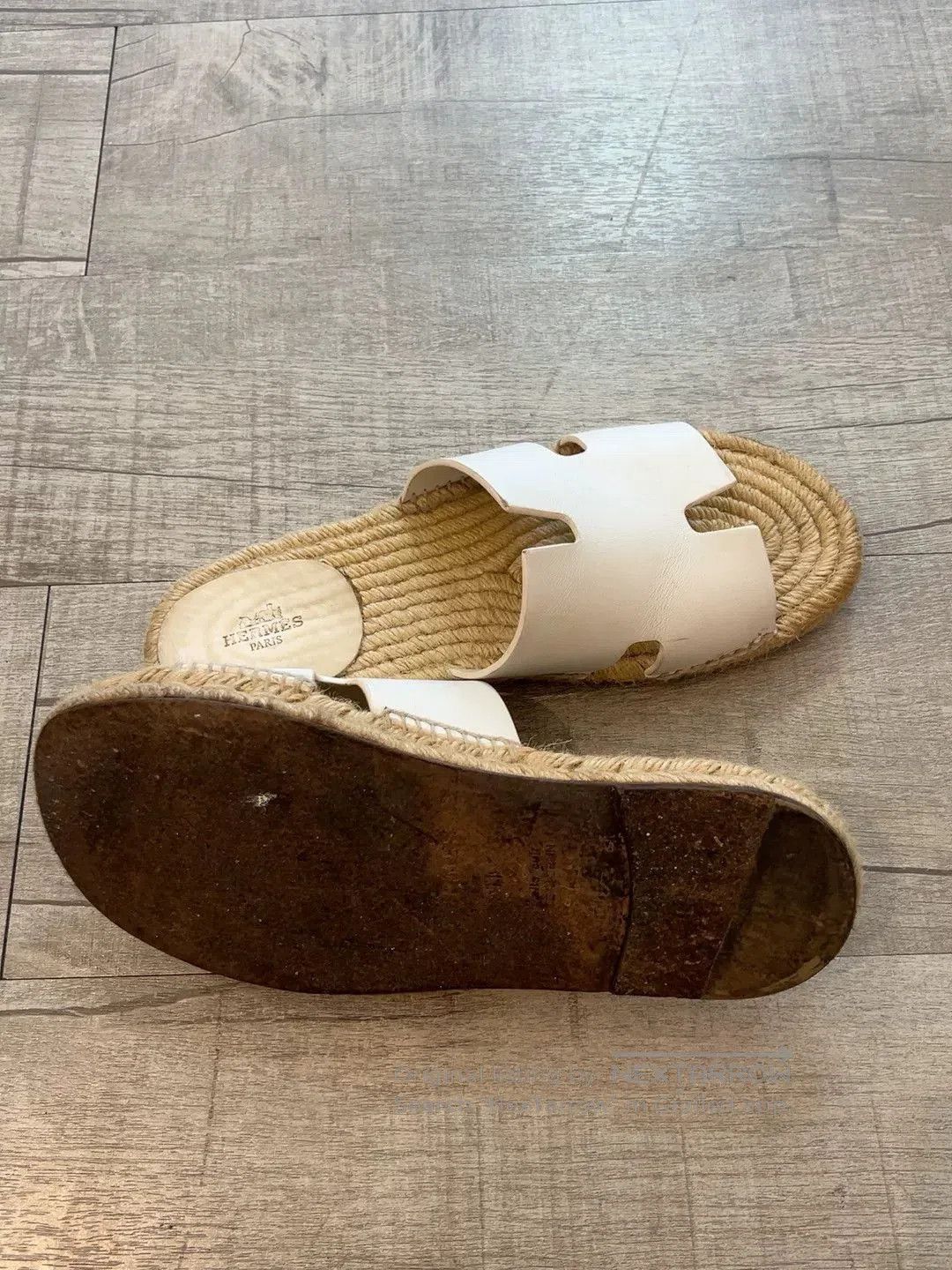 Hermes Hermes Men's Antigua Espadrille Sandal. Size US 8 / EU 41 - 4 Thumbnail
