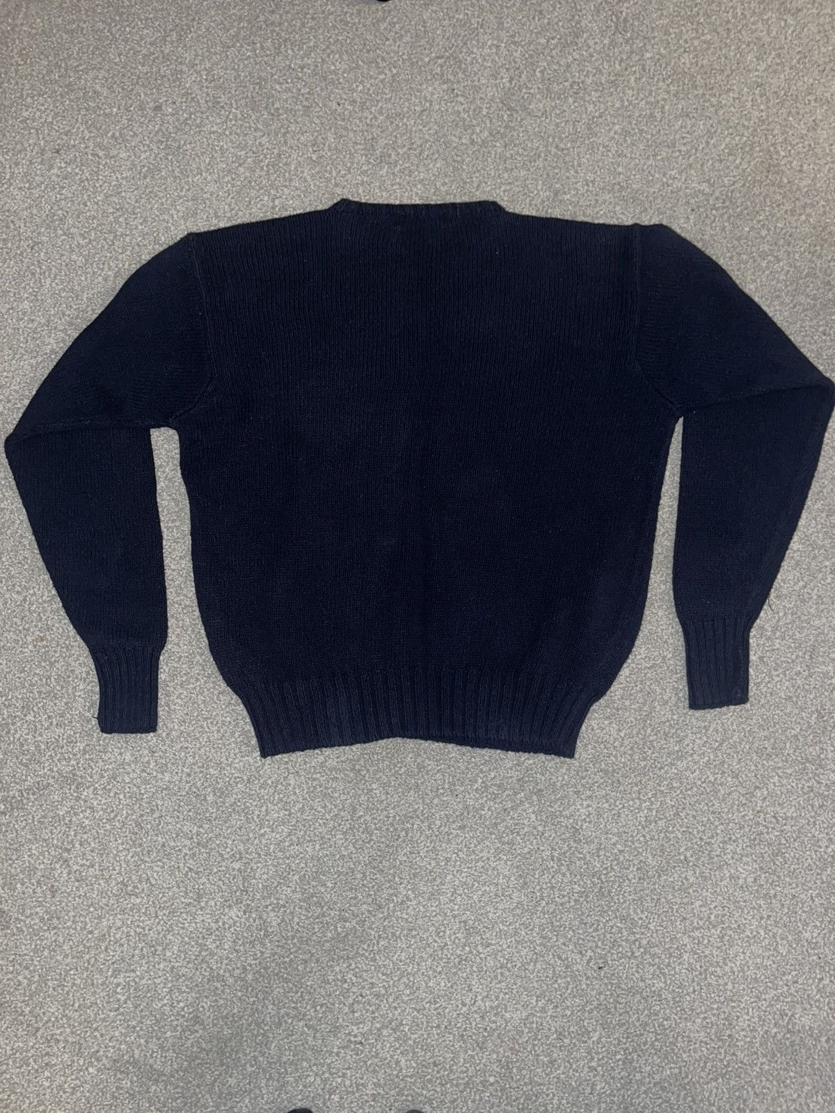 Polo Ralph Lauren Polo Ralph Lauren Navy Knit Sweater Size US XL / EU 56 / 4 - 4 Thumbnail