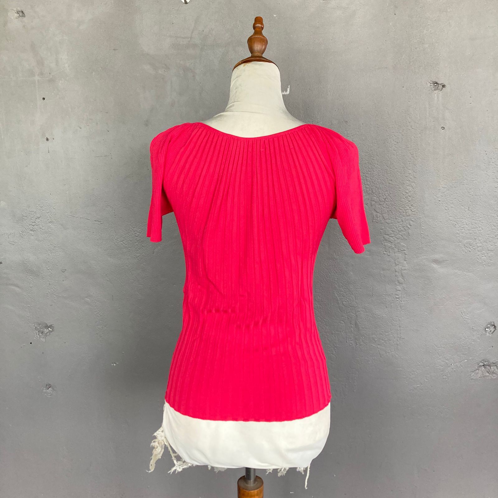 Burberry Vintage Rib Knit Puffer Sleeves Top Size S / US 4 / IT 40 - 4 Thumbnail