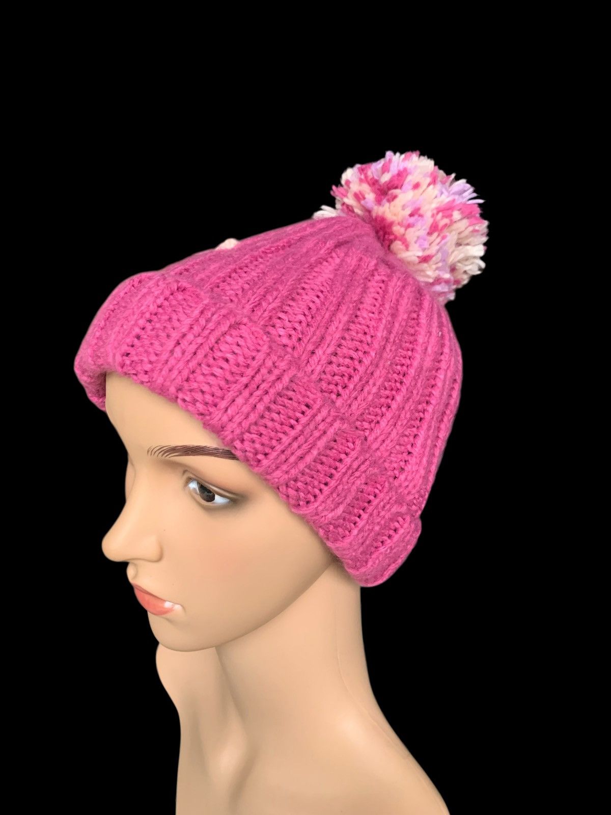 Beams Plus × Japanese Brand × Vintage Cute Smiling Crochet knitt Beanie Hat Size ONE SIZE - 6 Thumbnail