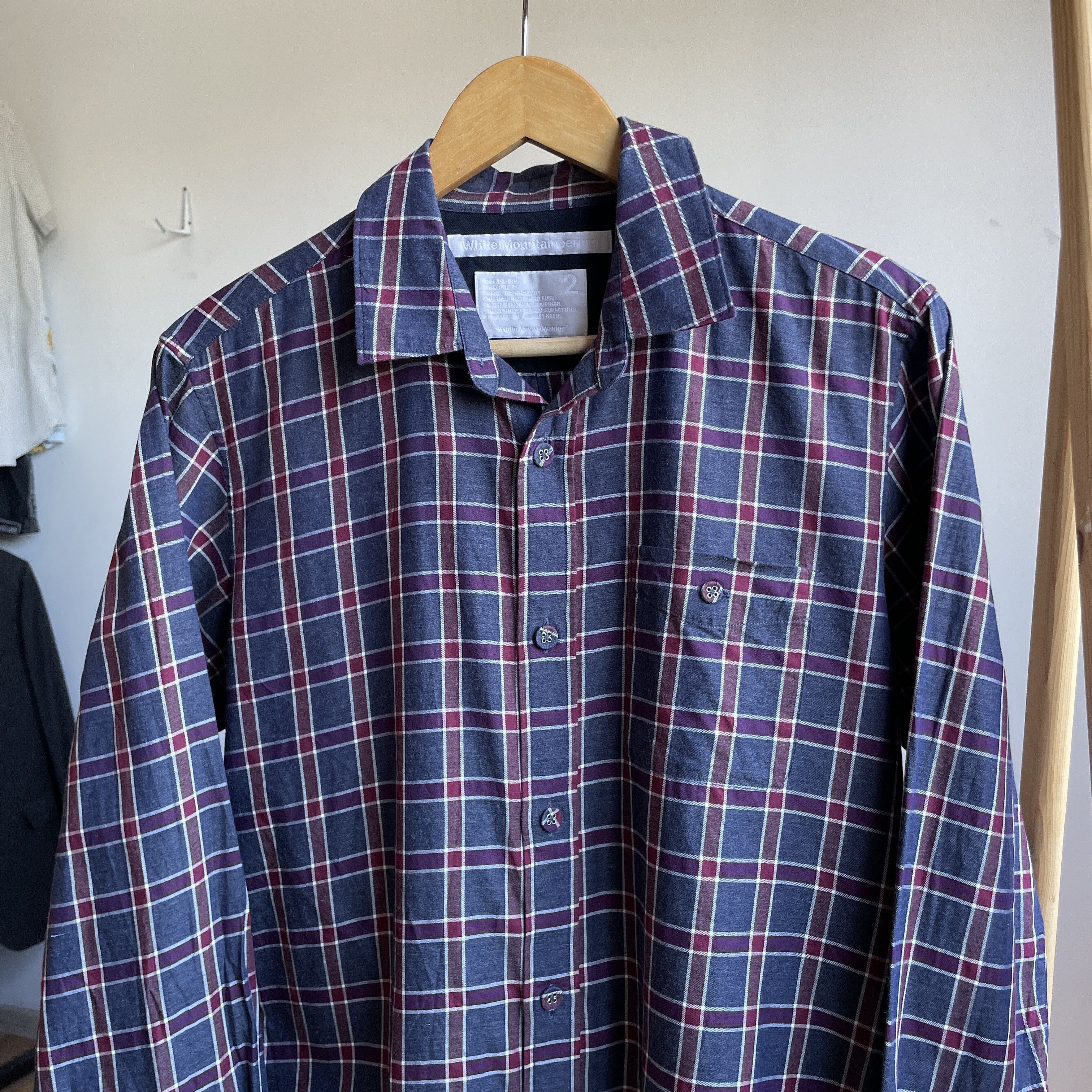 White Mountaineering White Mountaineering Plaid Shirt Size 2 Size US M / EU 48-50 / 2 - 3 Thumbnail