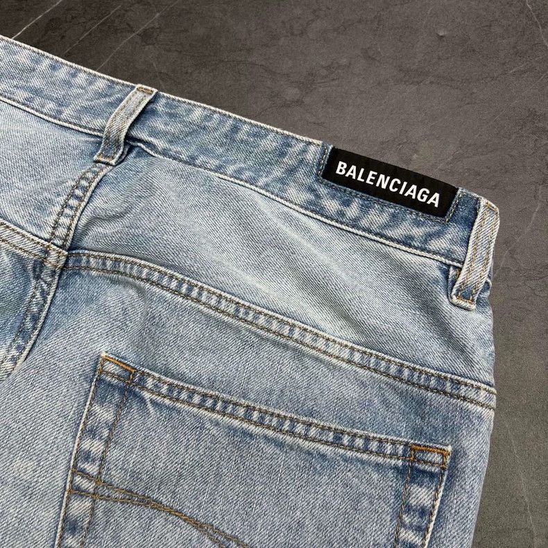 Balenciaga Balenciaga 4FW Distressed Denim Pants Size US 30 / EU 46 - 6 Thumbnail