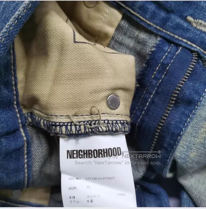 Neighborhood Neighborhood size XL Wolverine Slash Washed Denim Jeans Size US 27 - 3 Thumbnail