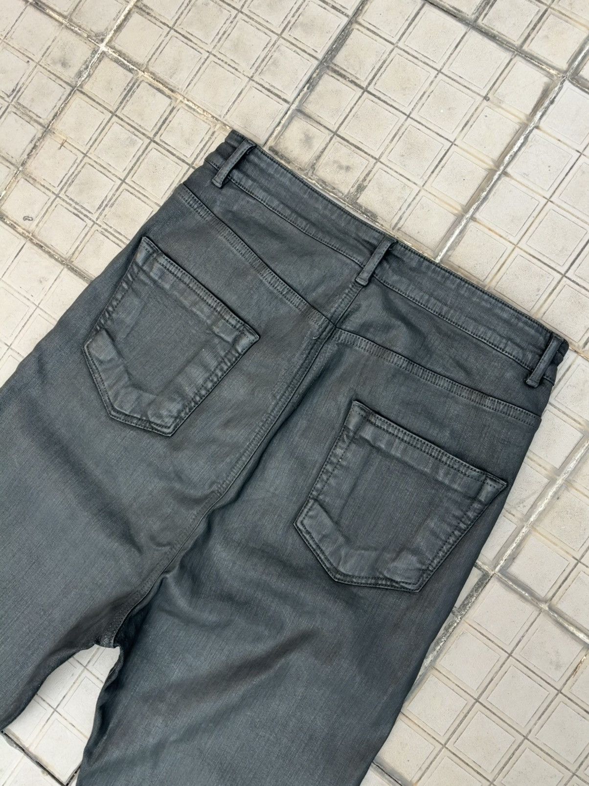 Rick Owens Rick Owens DRKSHDW Collapse Cut Waxed Jeans Size US 30 / EU 46 - 7 Thumbnail