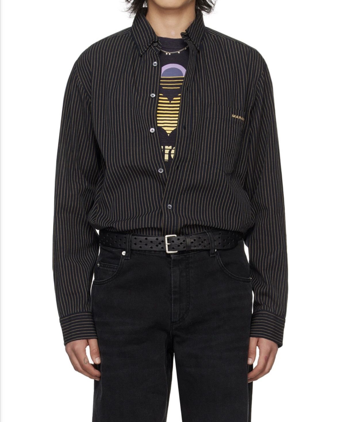 Isabel Marant Black Jasolo Shirt Size US S / EU 44-46 / 1 - 1 Thumbnail